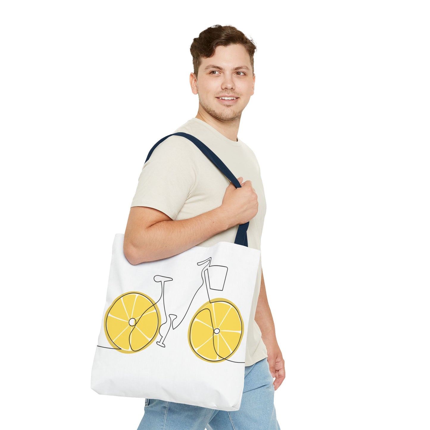 Choose Plants Always Tote Bag — Lemon Bike Floral Eco-Friendly Shopper