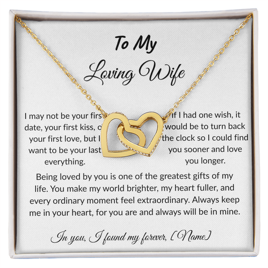To My Wife – Forever and Always Necklace I Anniversary Gift to Wife I