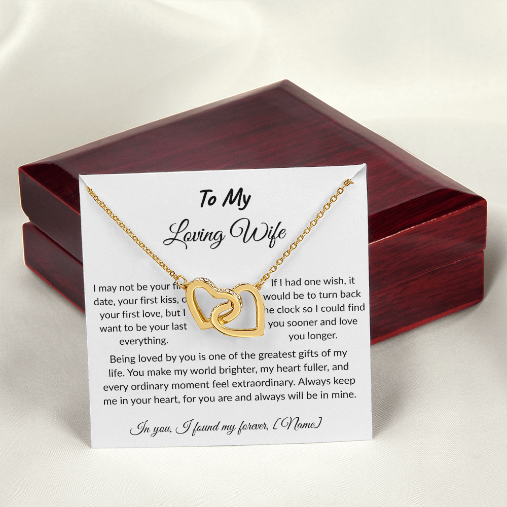 To My Wife – Forever and Always Necklace I Anniversary Gift to Wife I
