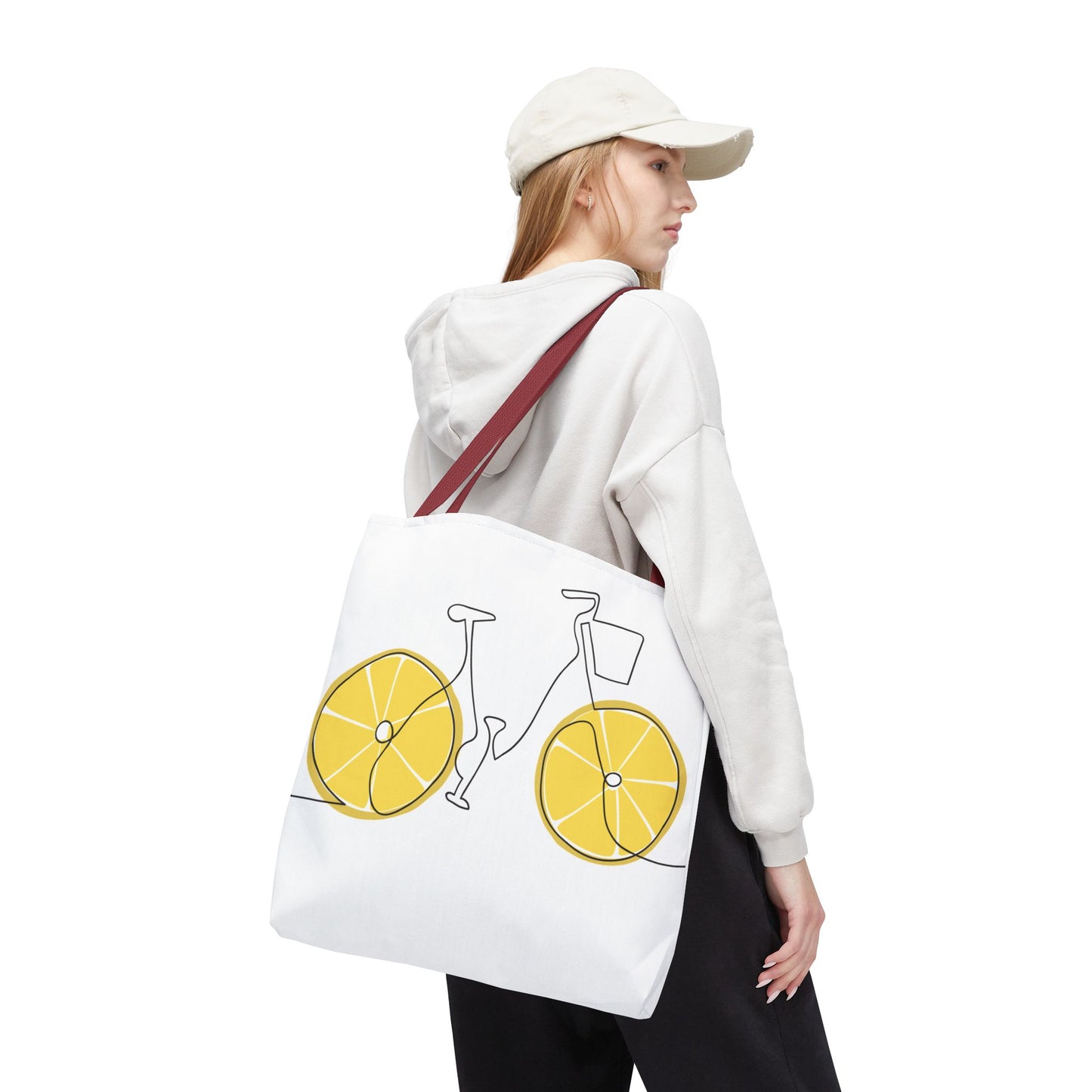 Choose Plants Always Tote Bag — Lemon Bike Floral Eco-Friendly Shopper