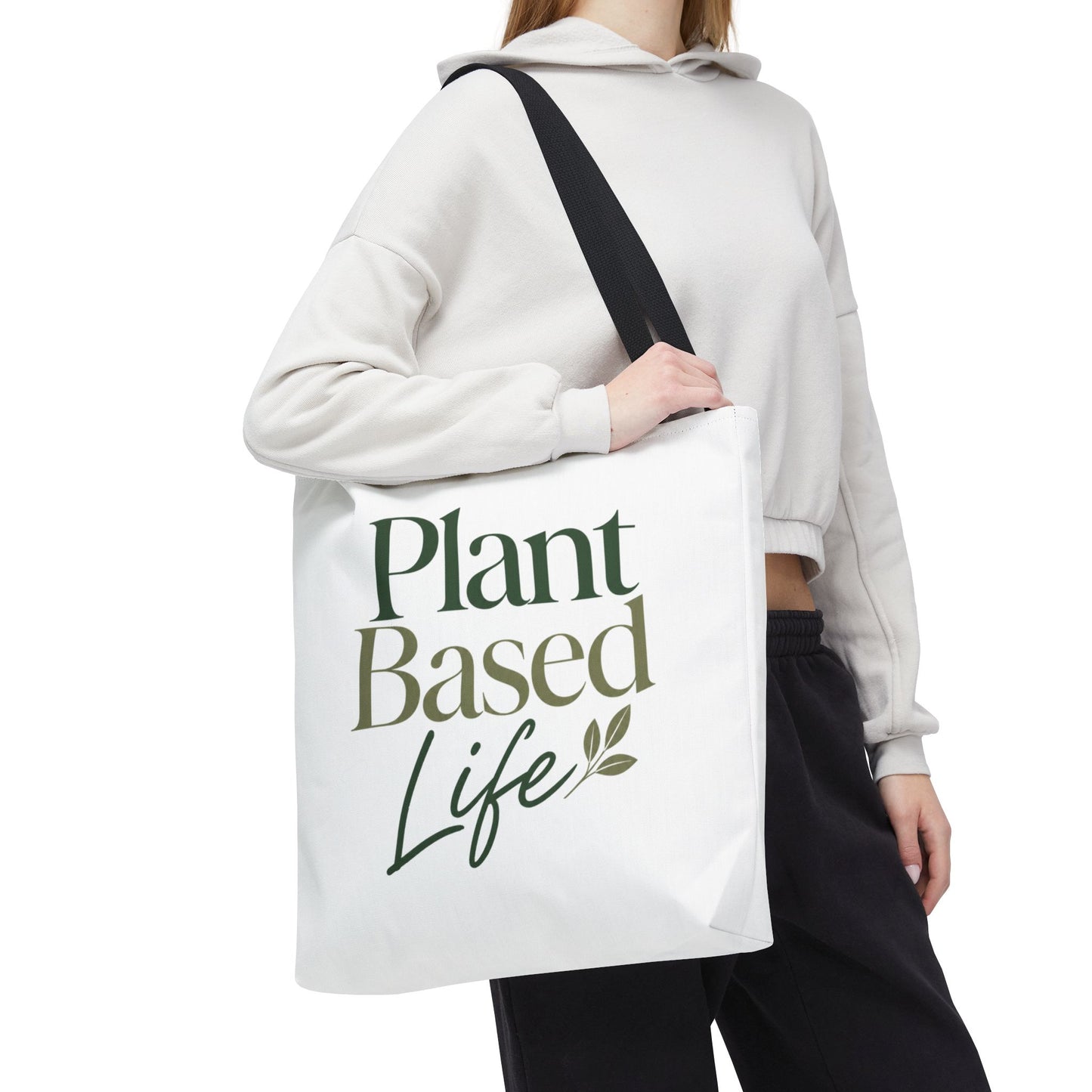 Plant-Based Tote Bag – "Plant Based Life" / "Eat Plants Daily" Eco-Friendly Canvas Tote