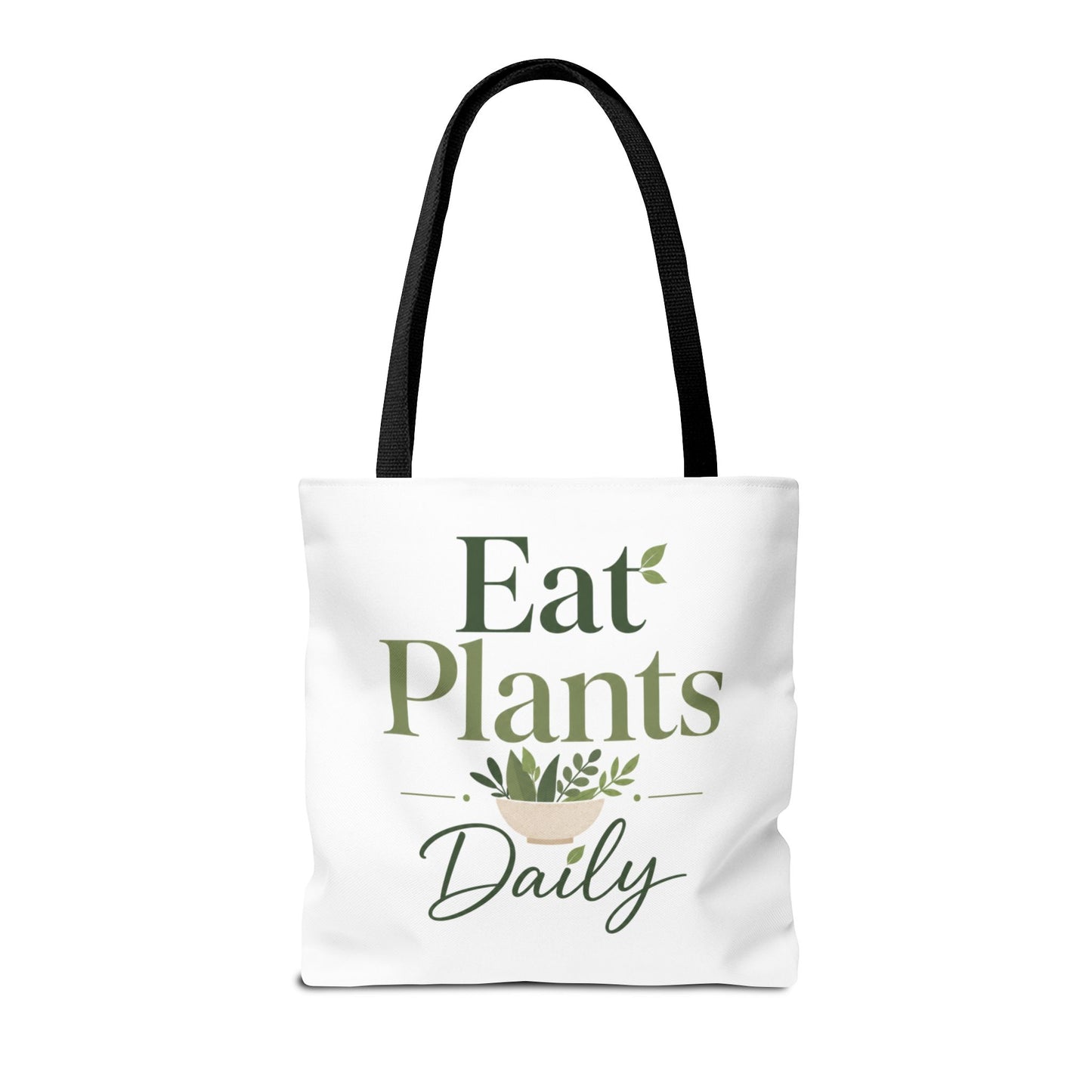 Plant-Based Tote Bag – "Plant Based Life" / "Eat Plants Daily" Eco-Friendly Canvas Tote