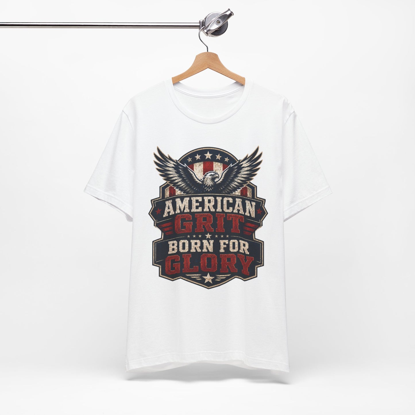American Grit Tee — "Born for Glory" Patriotic Eagle T-Shirt