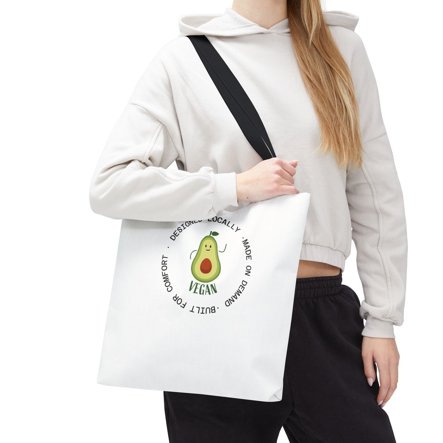 Tote Bag — Cute Vegan Avocado & Limoncello Lemon Print Eco Tote