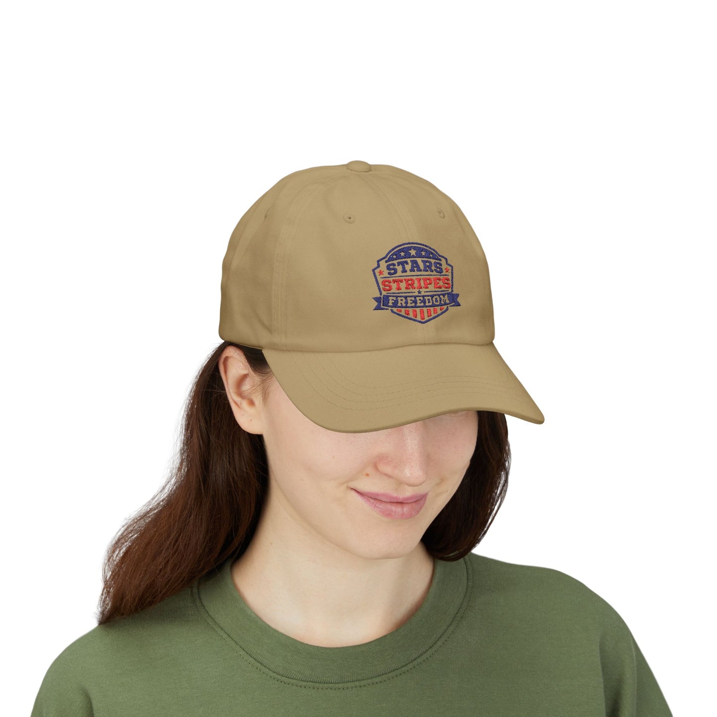 Dad Cap — Stars Stripes Freedom Embroidered Patriotic Hat