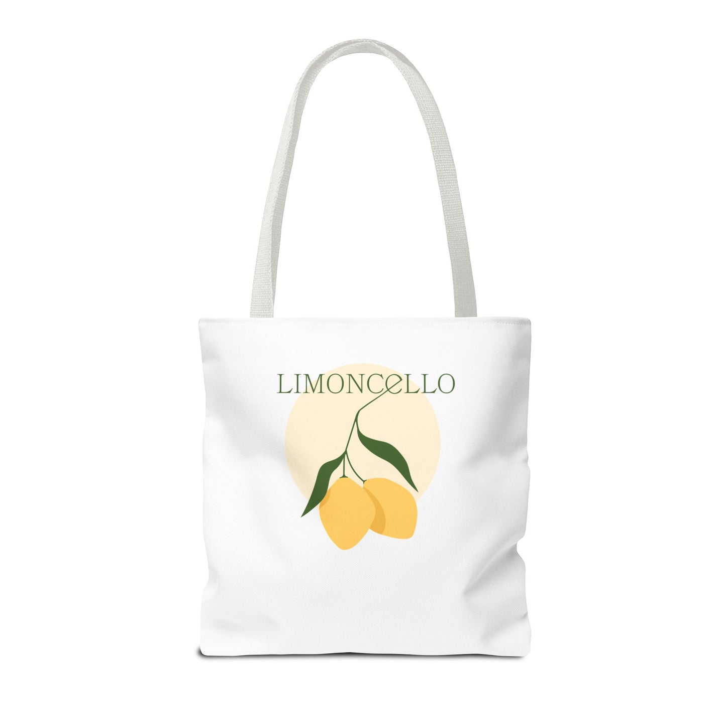 Tote Bag — Cute Vegan Avocado & Limoncello Lemon Print Eco Tote