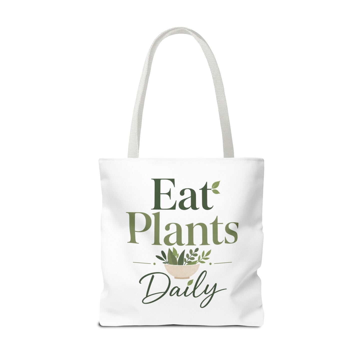 Plant-Based Tote Bag – "Plant Based Life" / "Eat Plants Daily" Eco-Friendly Canvas Tote