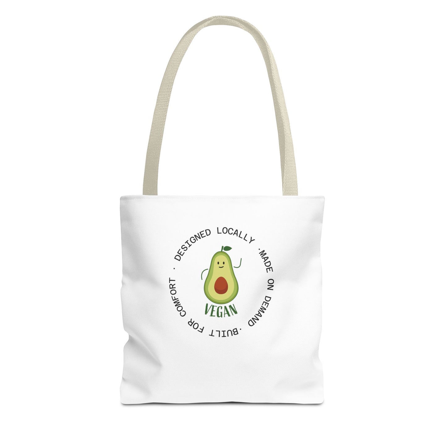 Tote Bag — Cute Vegan Avocado & Limoncello Lemon Print Eco Tote
