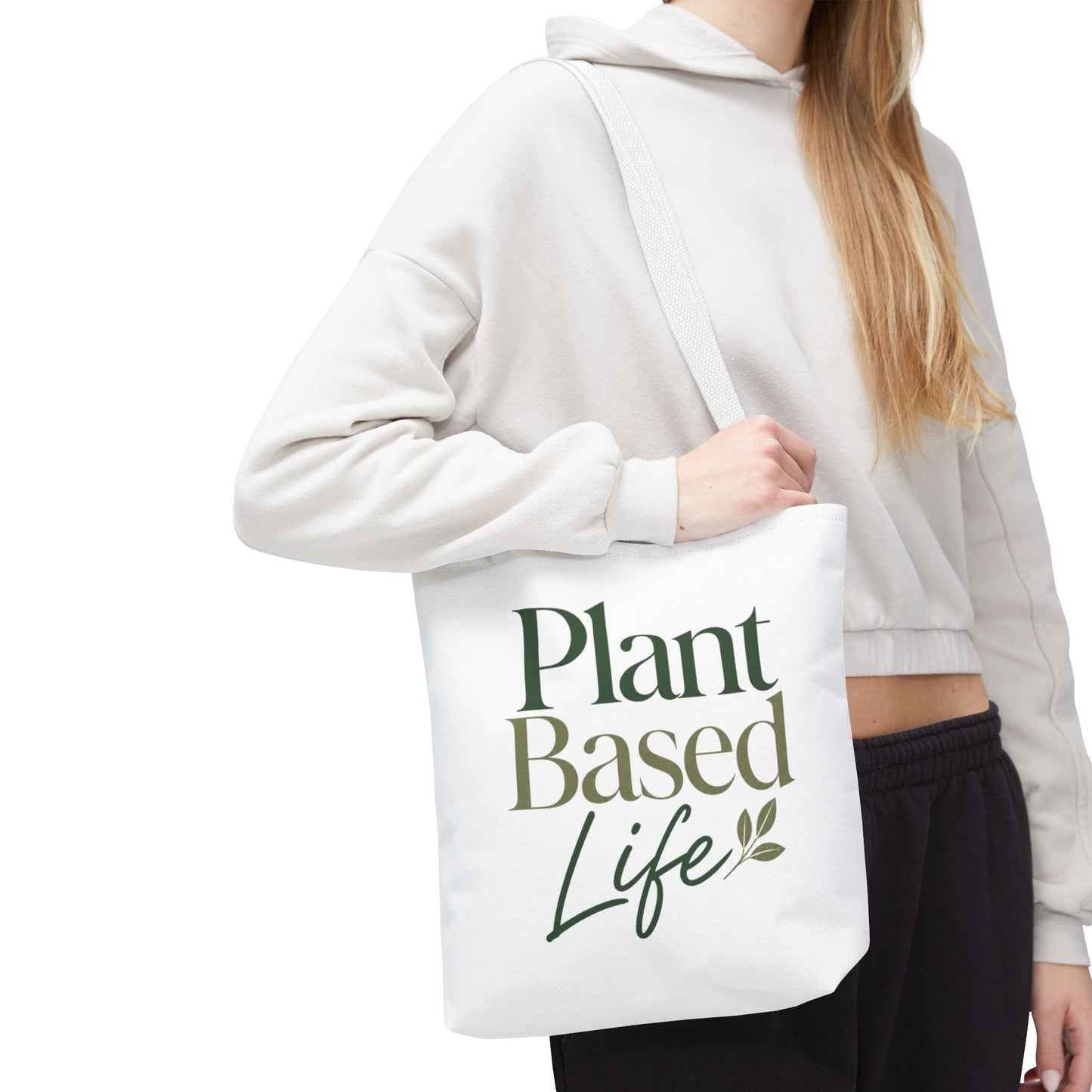 Plant-Based Tote Bag – "Plant Based Life" / "Eat Plants Daily" Eco-Friendly Canvas Tote