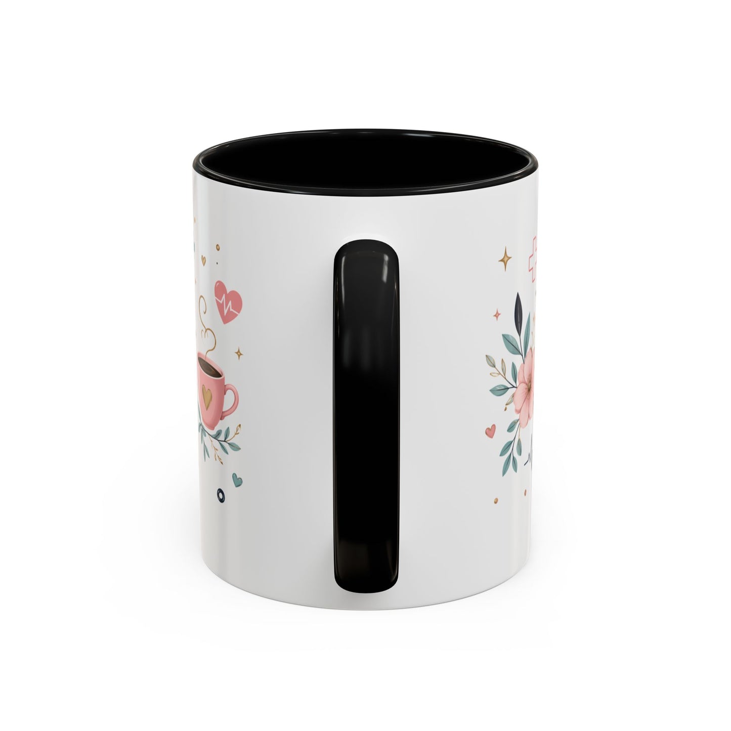 Nurse Coffee Mug - 'Compassion in Every Shift' Accent Ceramic Mug (11/15 oz)