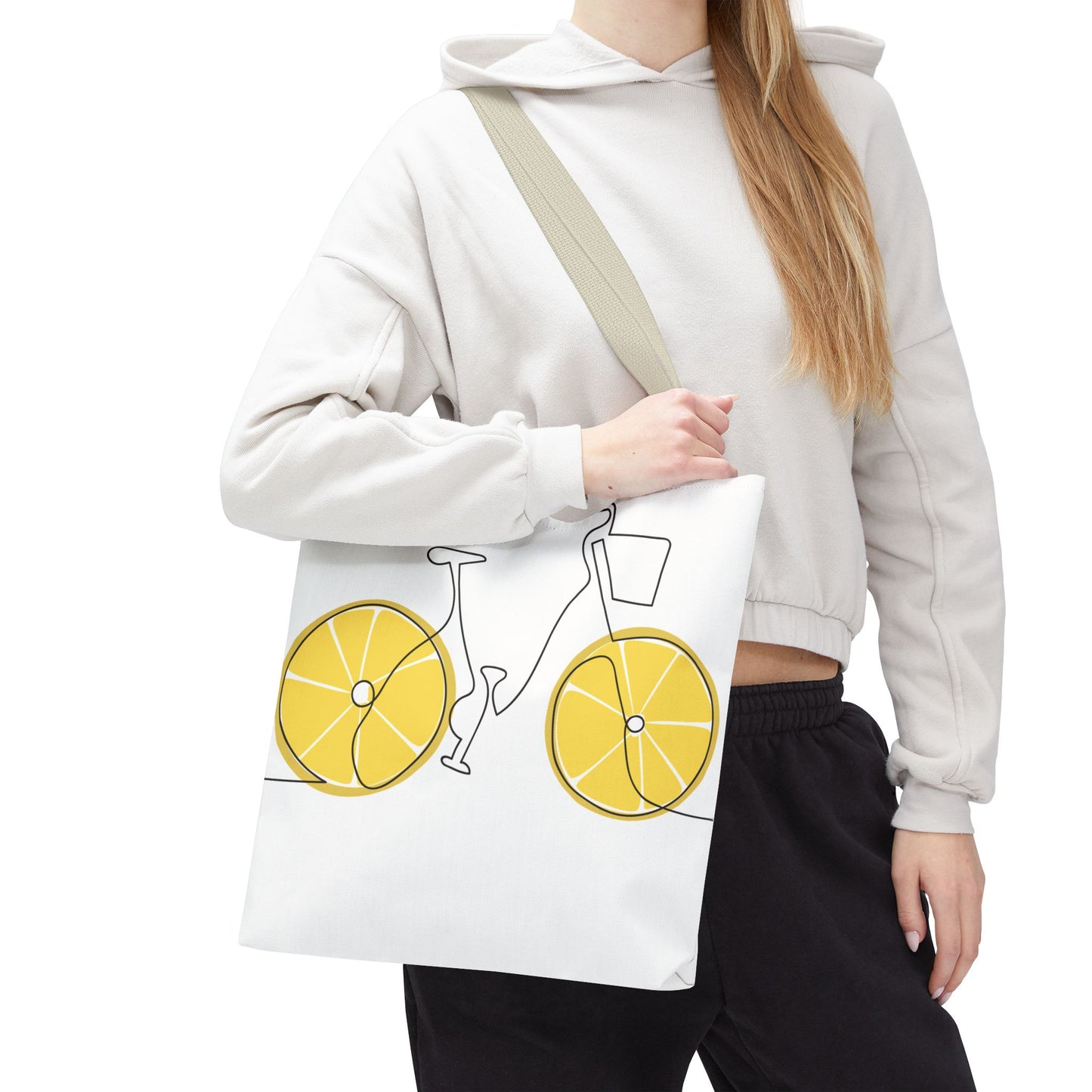 Choose Plants Always Tote Bag — Lemon Bike Floral Eco-Friendly Shopper