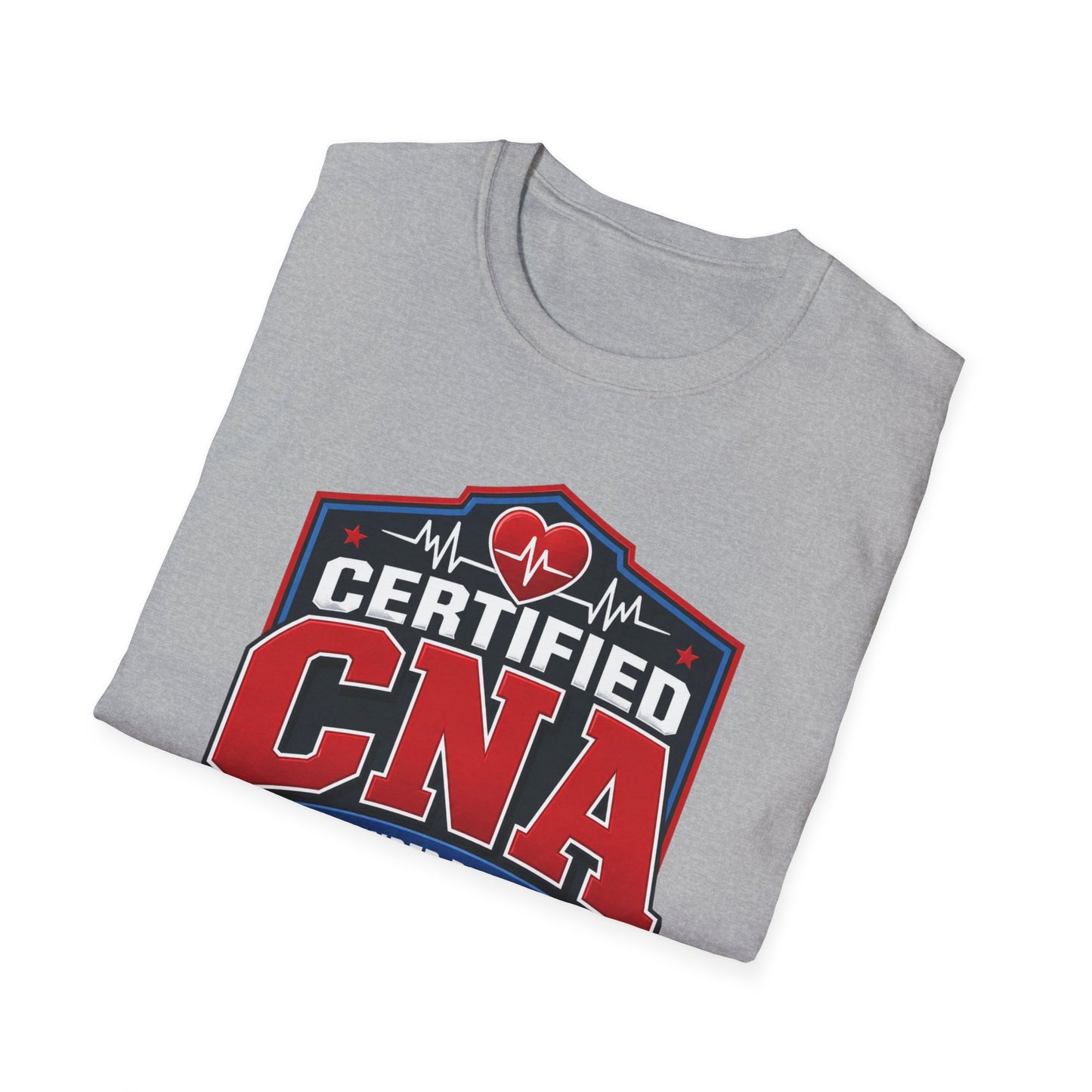 CNA T-Shirt – "Certified CNA: Calm Under Pressure, Caring Is My Superpower" Healthcare Worker Tee