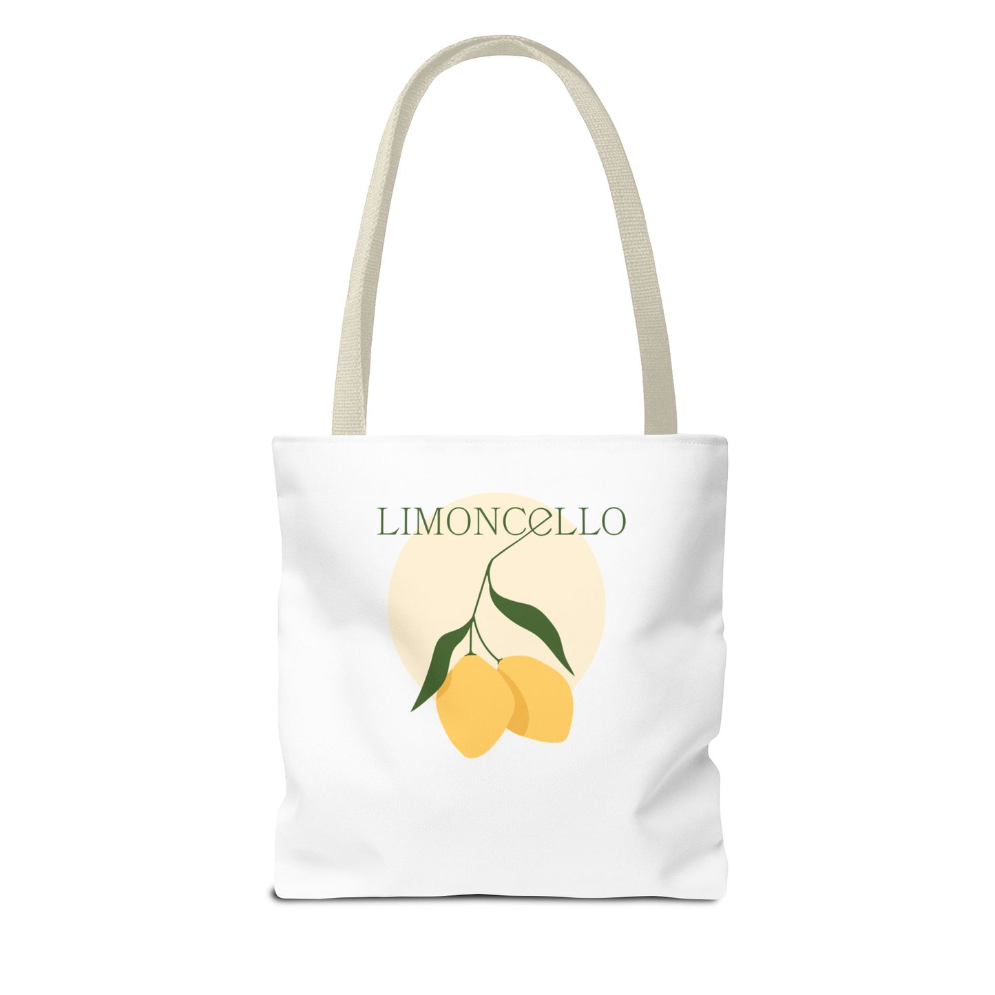 Tote Bag — Cute Vegan Avocado & Limoncello Lemon Print Eco Tote