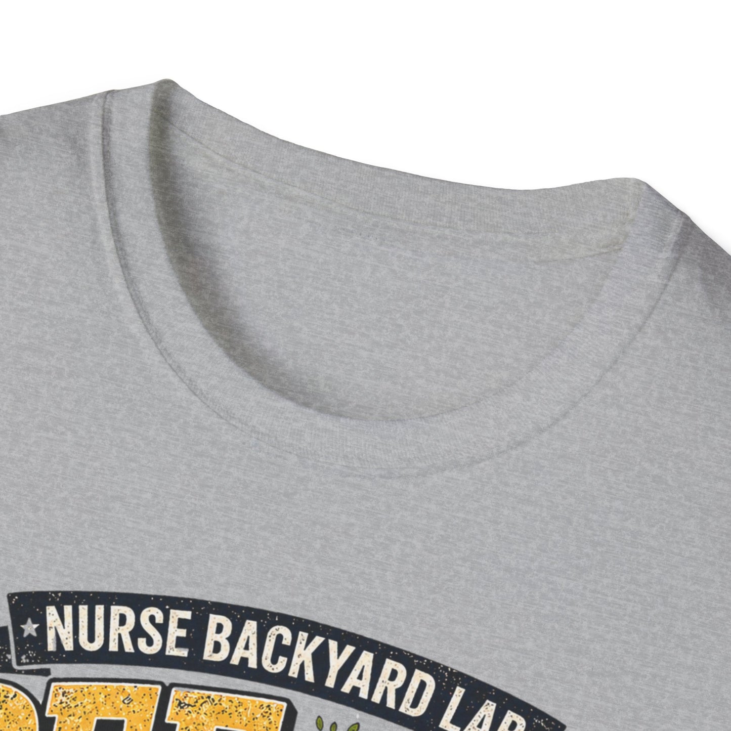 Funny Nurse T-Shirt - "Pee Under a Tree" Backyard Lab Humor Top for Veterinary & Dog Lovers