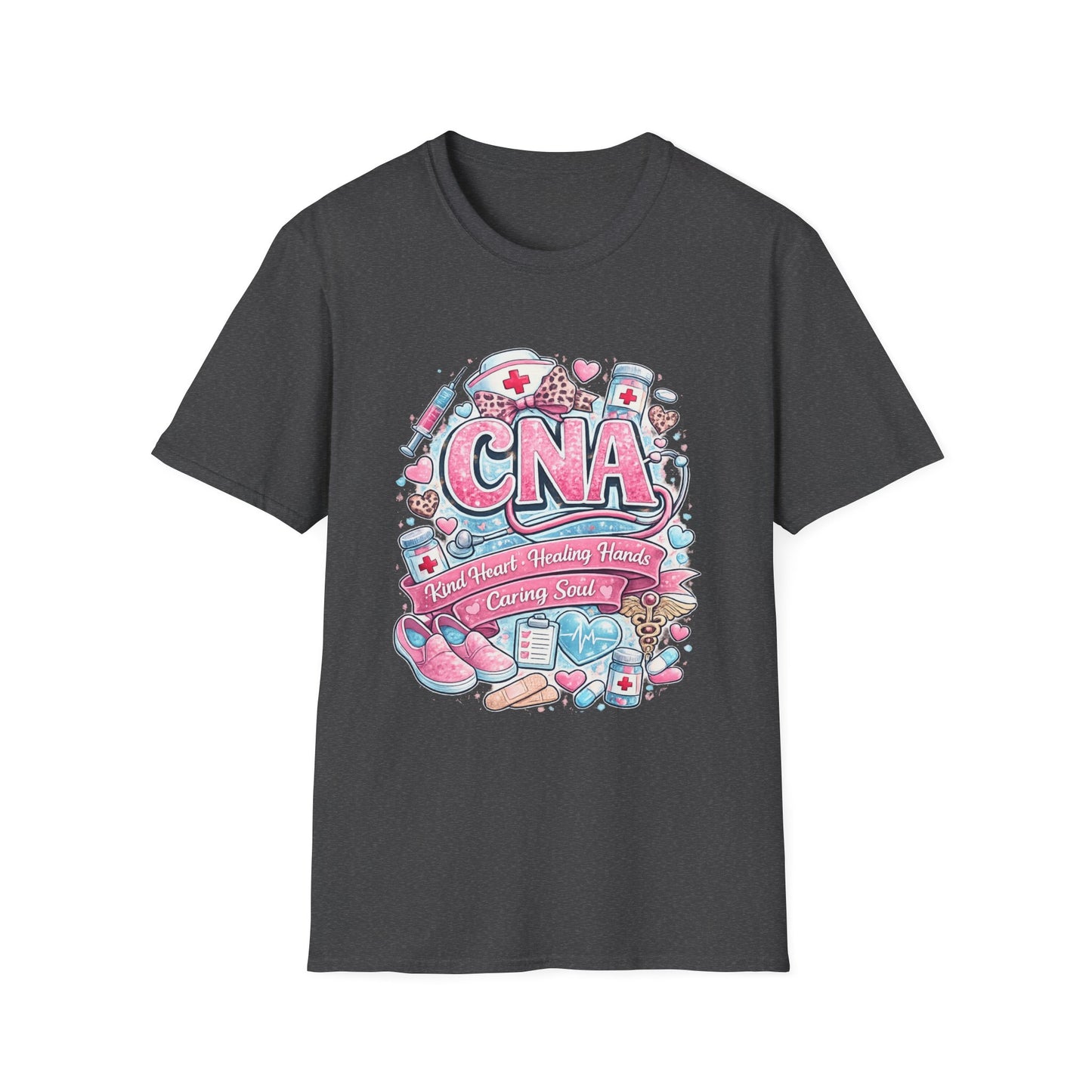 CNA Heart & Healing T-Shirt — Certified Nursing Assistant Tribute Tee