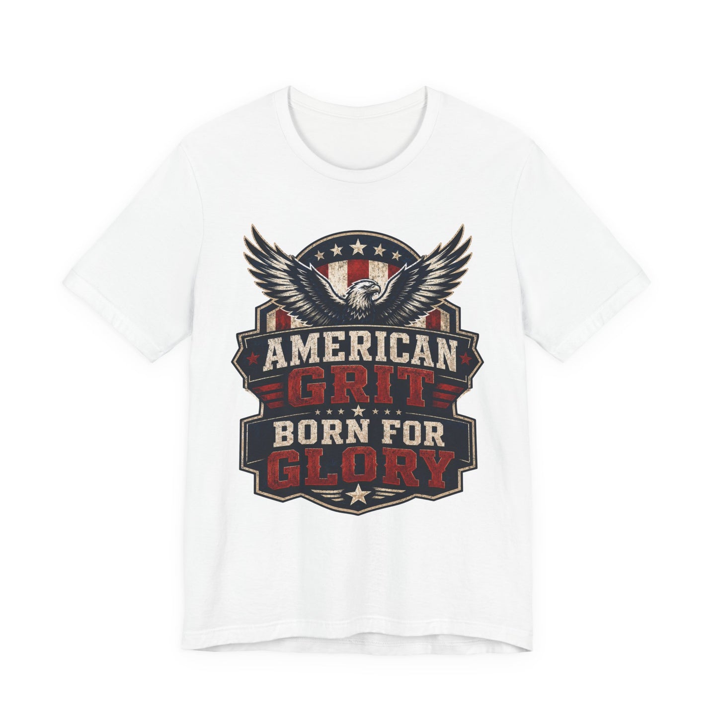 American Grit Tee — "Born for Glory" Patriotic Eagle T-Shirt