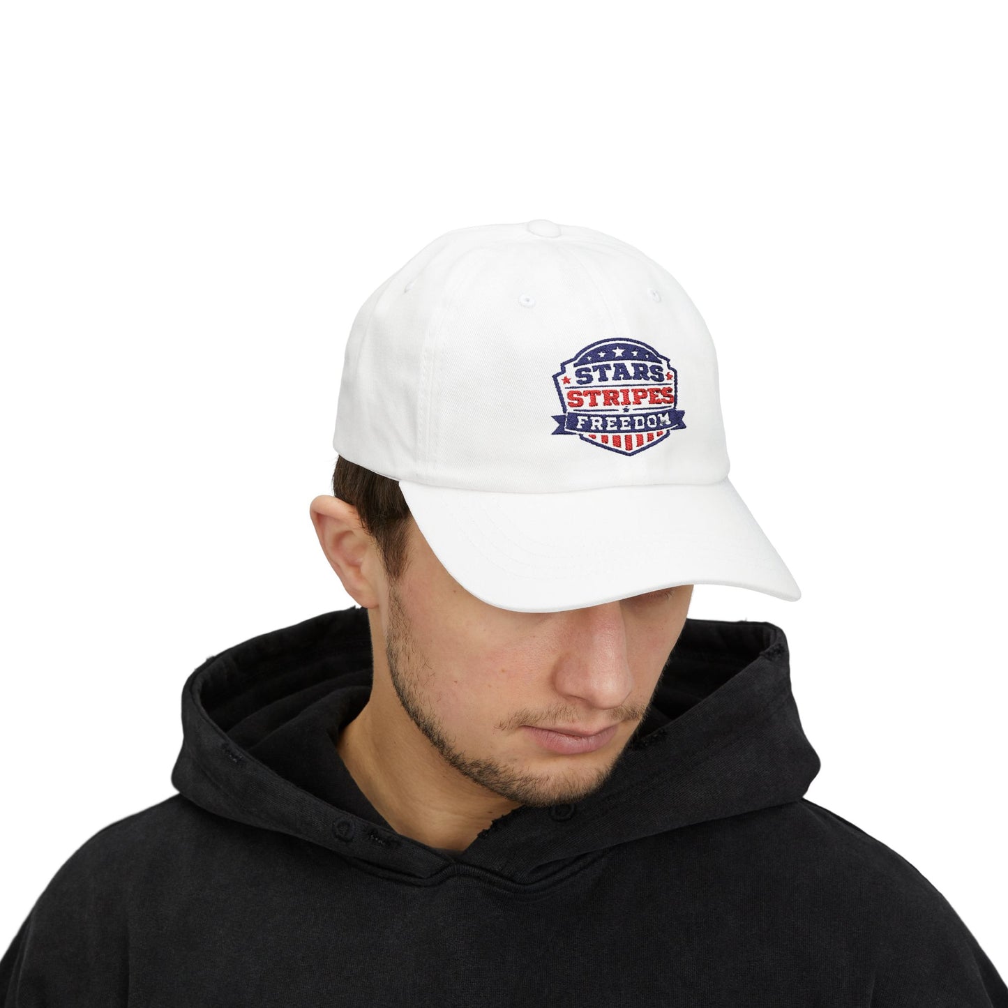 Dad Cap — Stars Stripes Freedom Embroidered Patriotic Hat