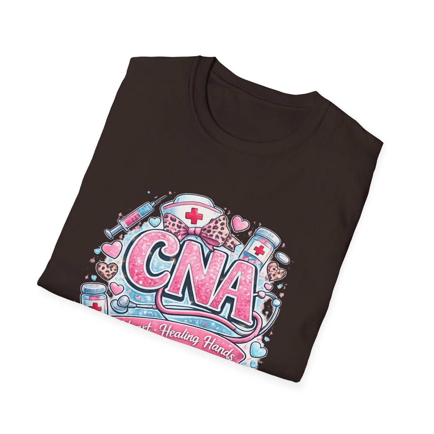 CNA Heart & Healing T-Shirt — Certified Nursing Assistant Tribute Tee