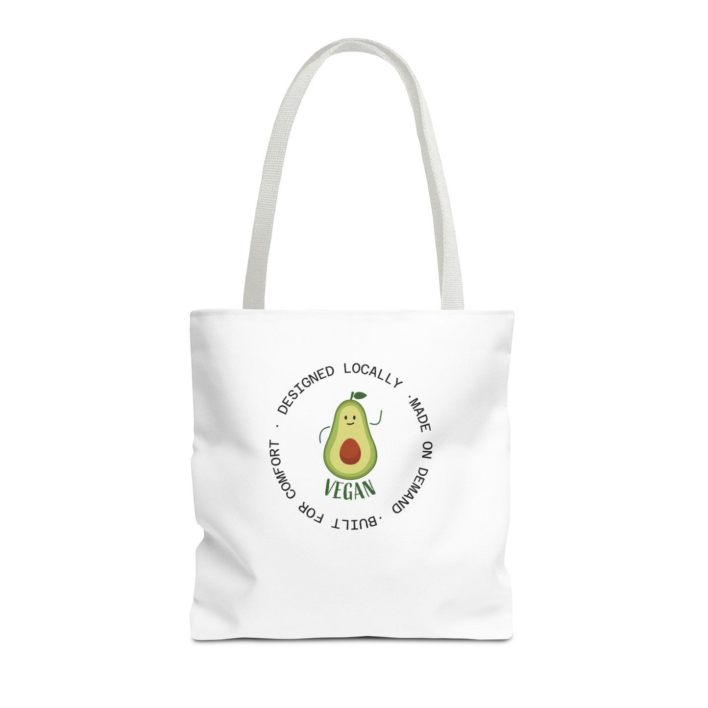 Tote Bag — Cute Vegan Avocado & Limoncello Lemon Print Eco Tote