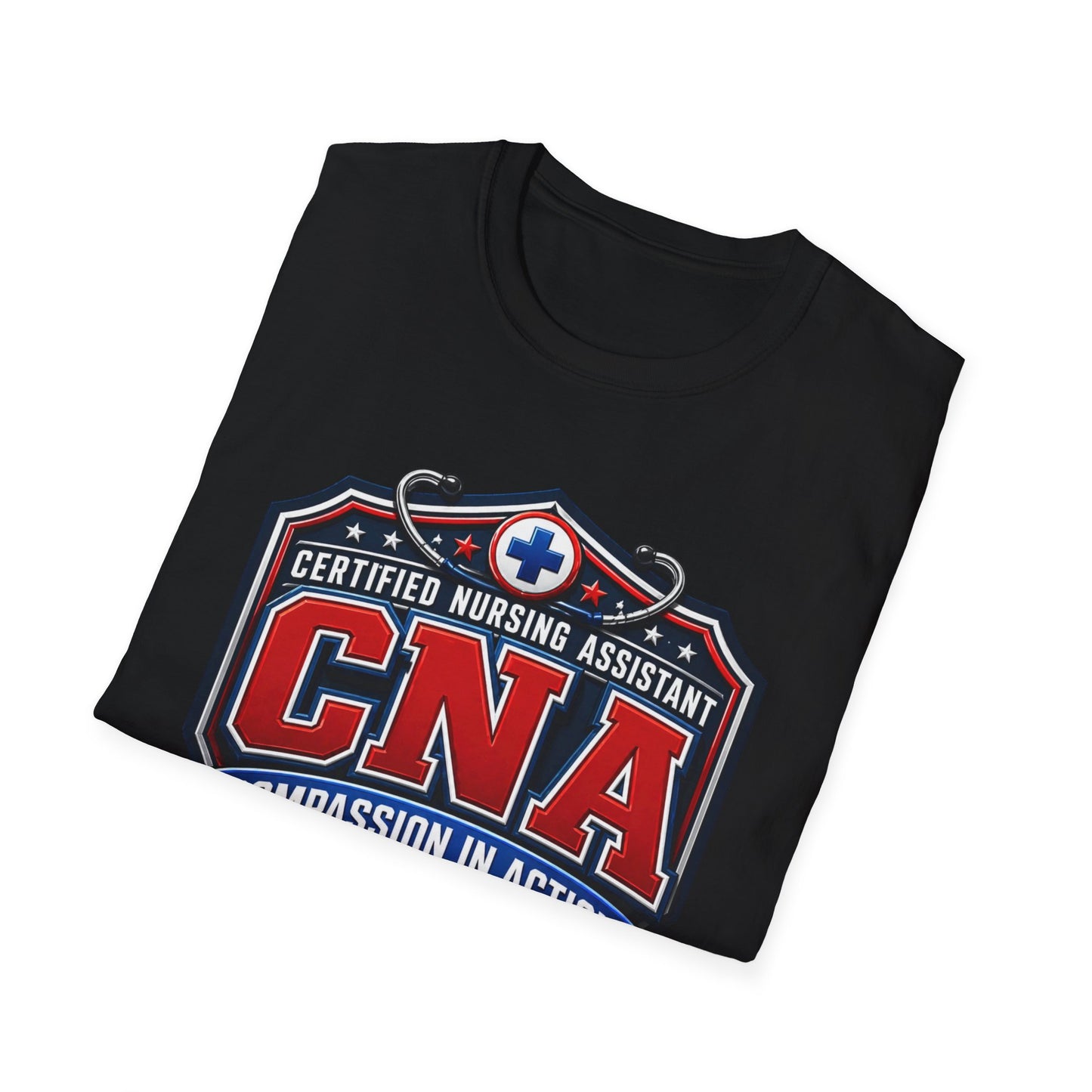 CNA T-Shirt – Certified Nursing Assistant ‘Compassion in Action’ Design