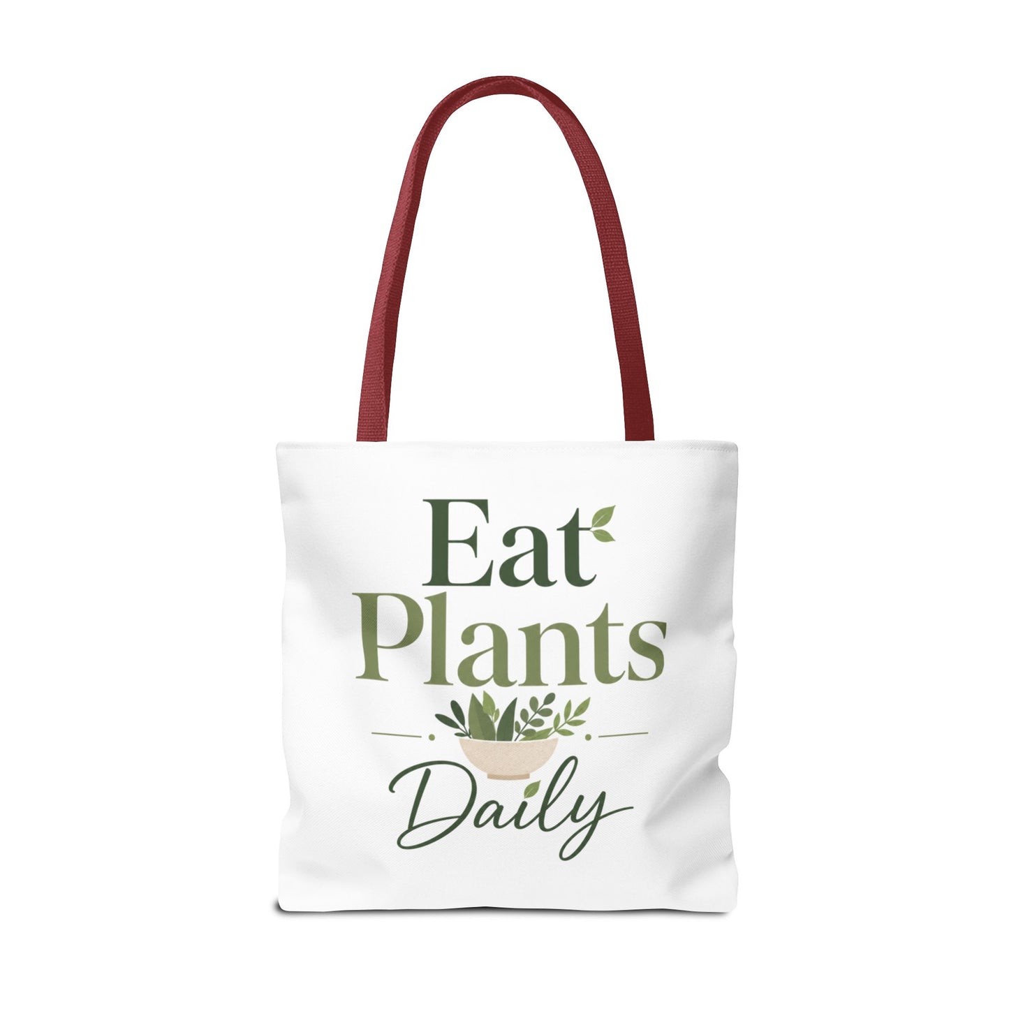 Plant-Based Tote Bag – "Plant Based Life" / "Eat Plants Daily" Eco-Friendly Canvas Tote