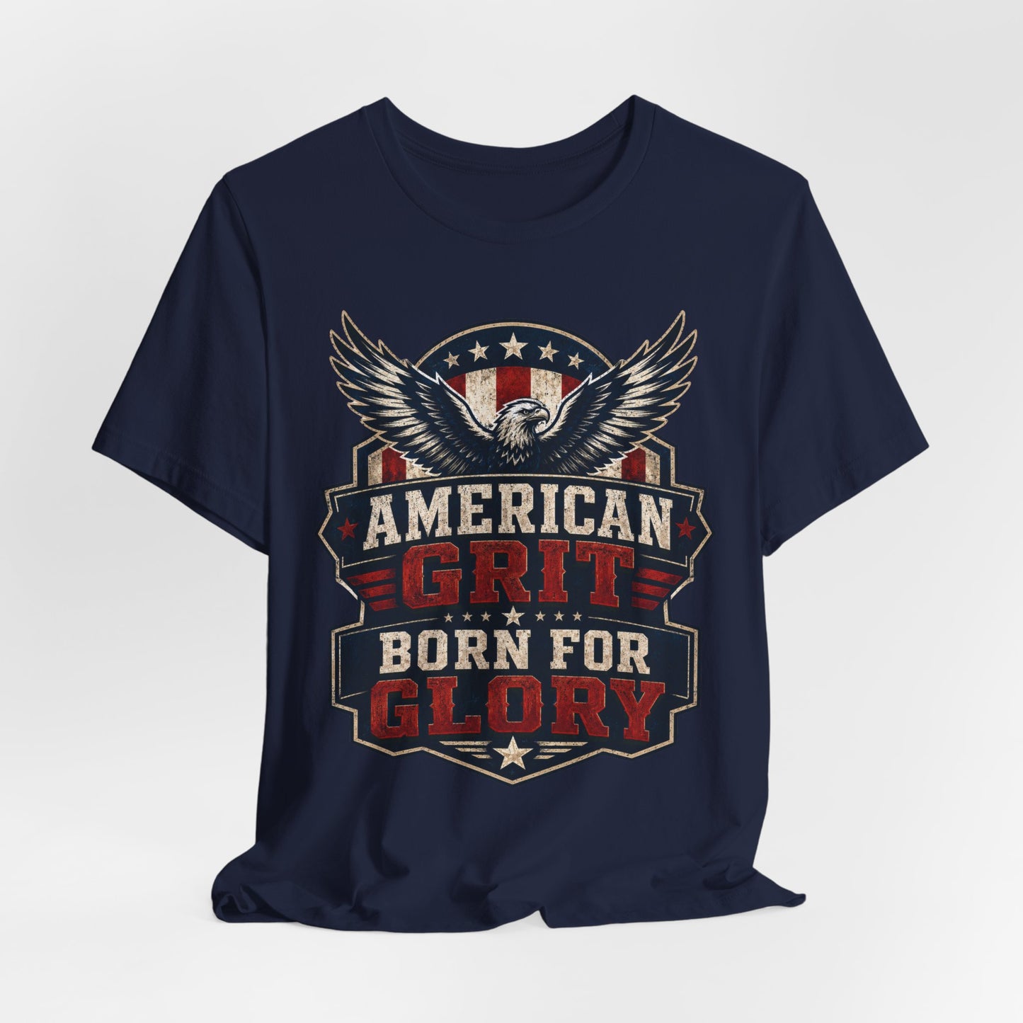 American Grit Tee — "Born for Glory" Patriotic Eagle T-Shirt