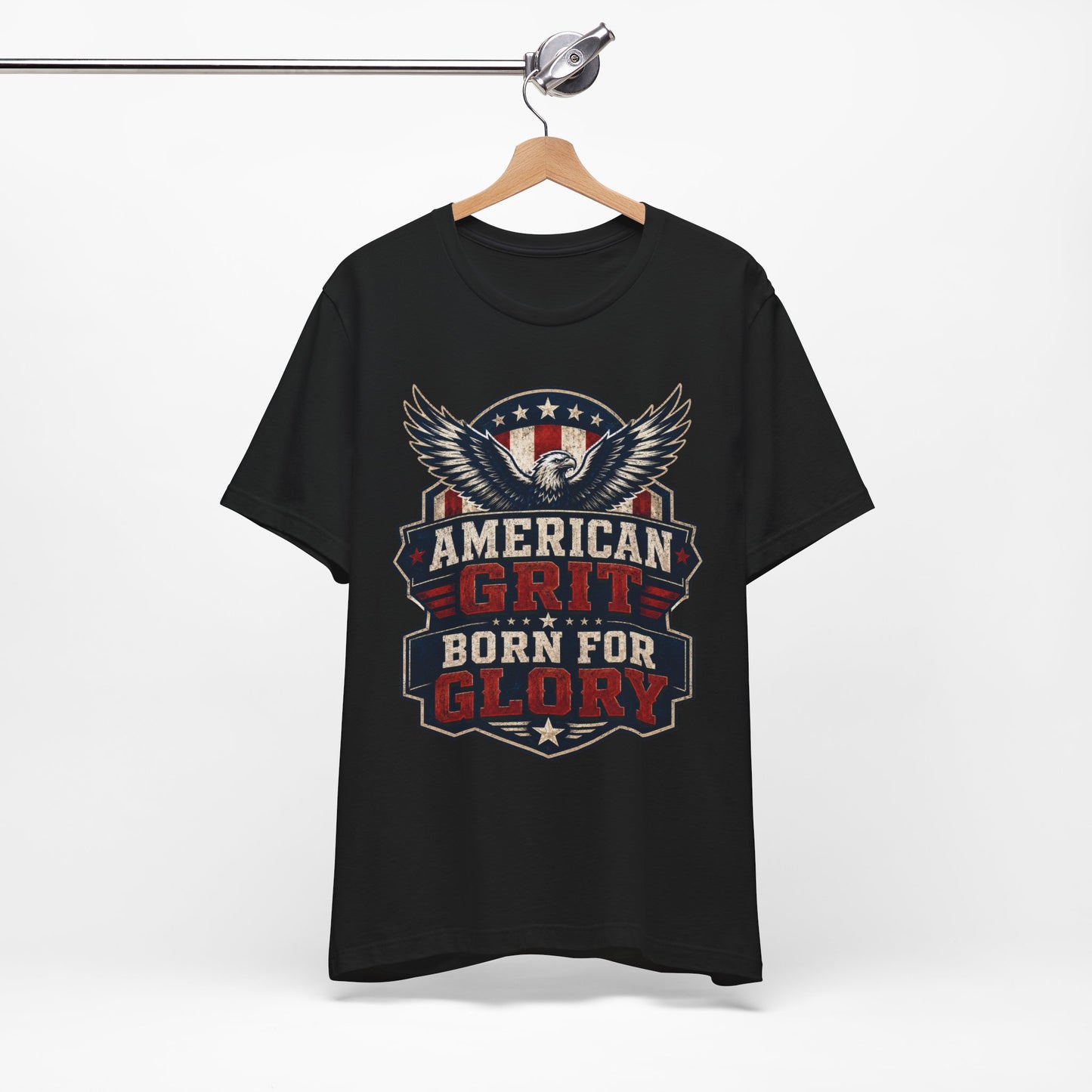 American Grit Tee — "Born for Glory" Patriotic Eagle T-Shirt