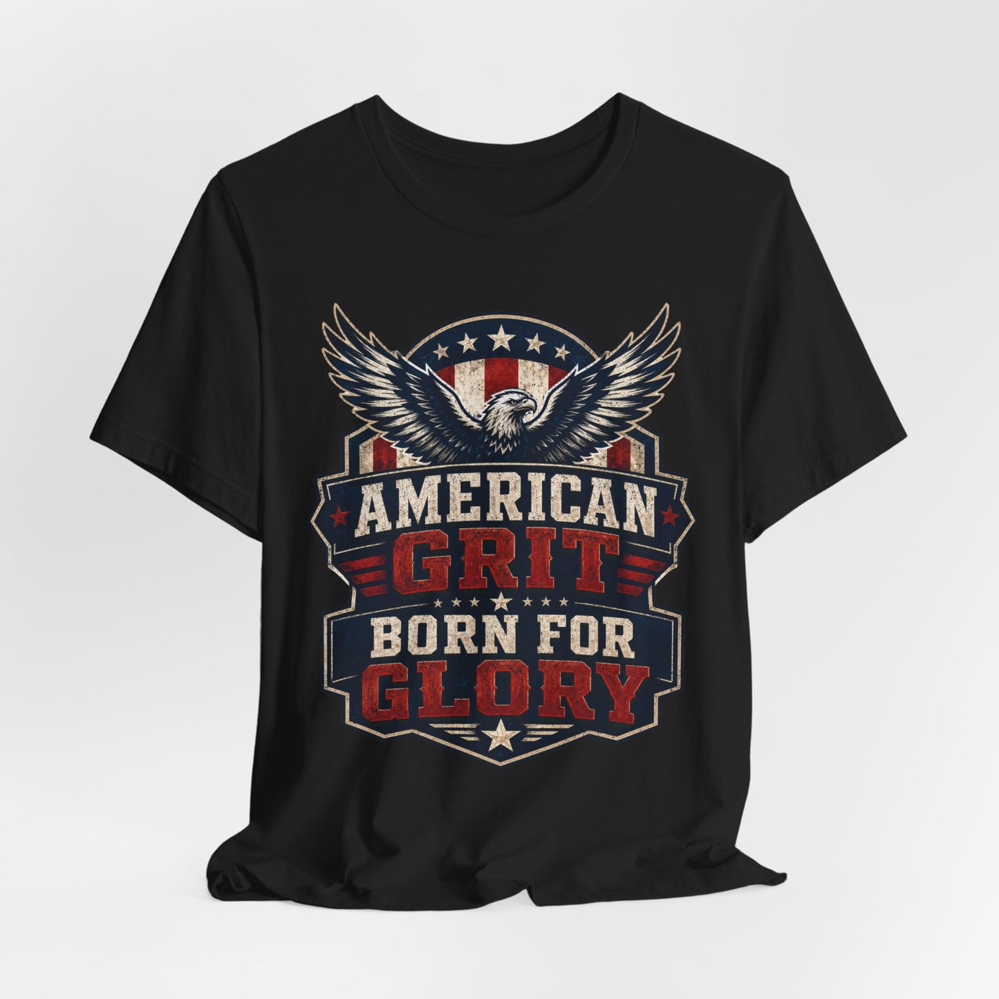 American Grit Tee — "Born for Glory" Patriotic Eagle T-Shirt