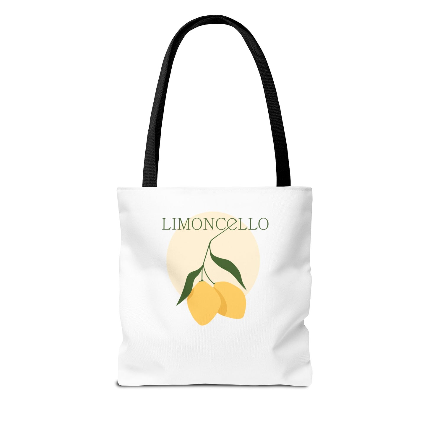 Tote Bag — Cute Vegan Avocado & Limoncello Lemon Print Eco Tote