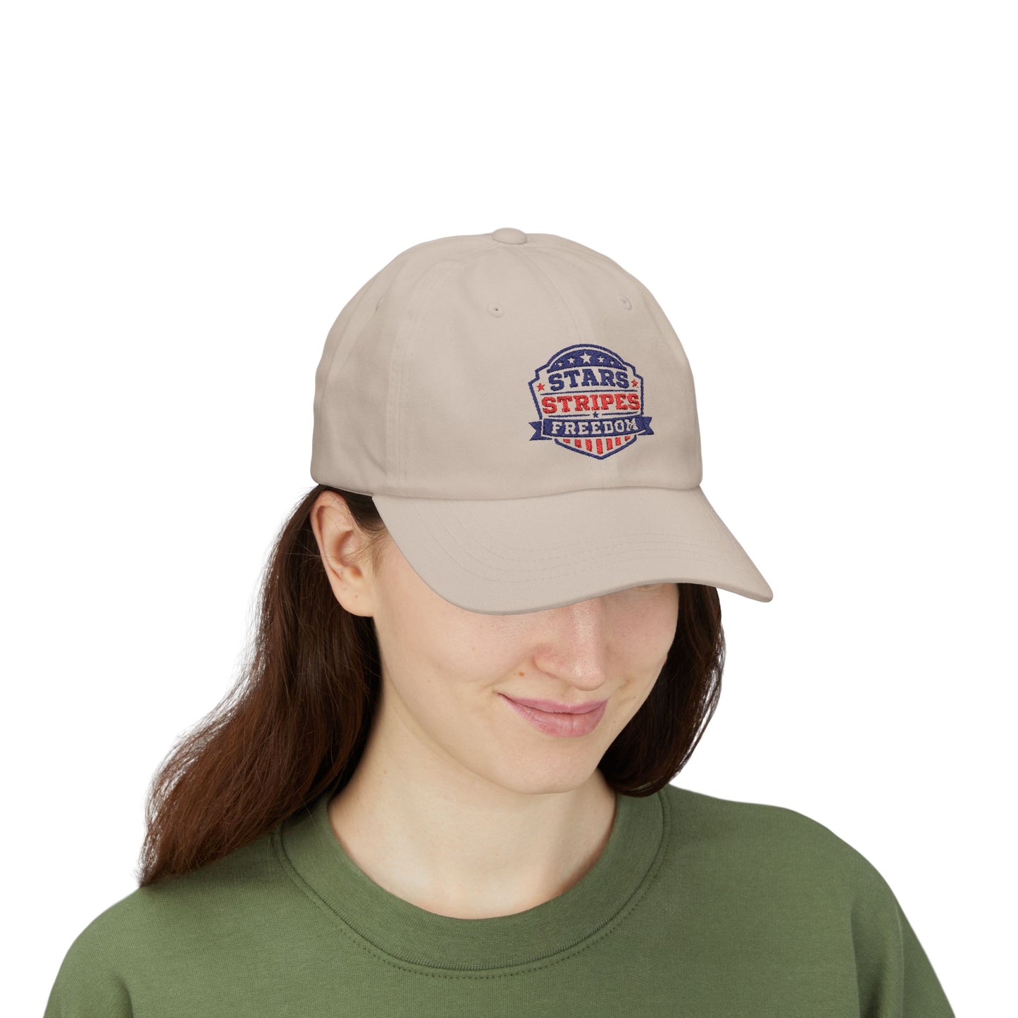 Dad Cap — Stars Stripes Freedom Embroidered Patriotic Hat