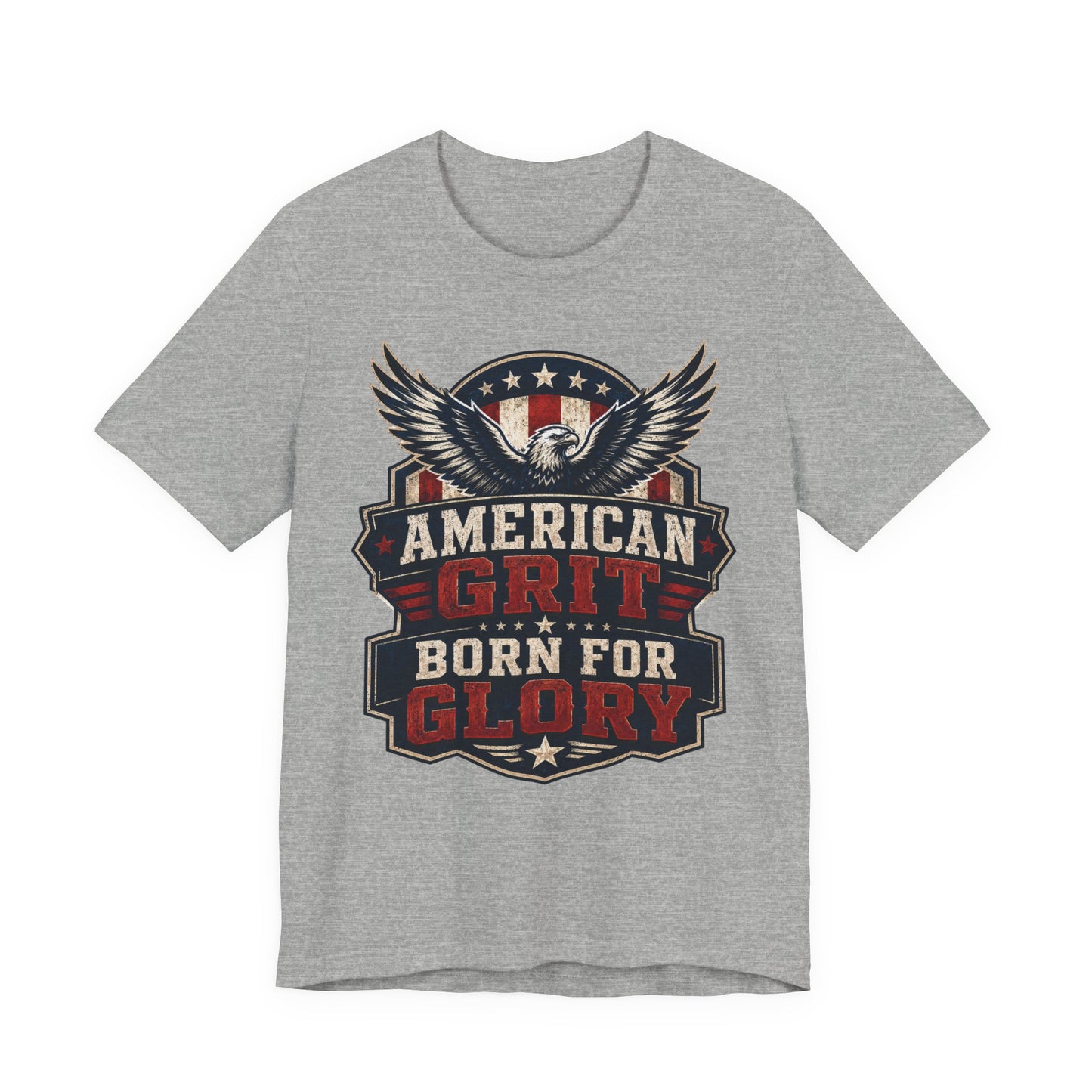 American Grit Tee — "Born for Glory" Patriotic Eagle T-Shirt
