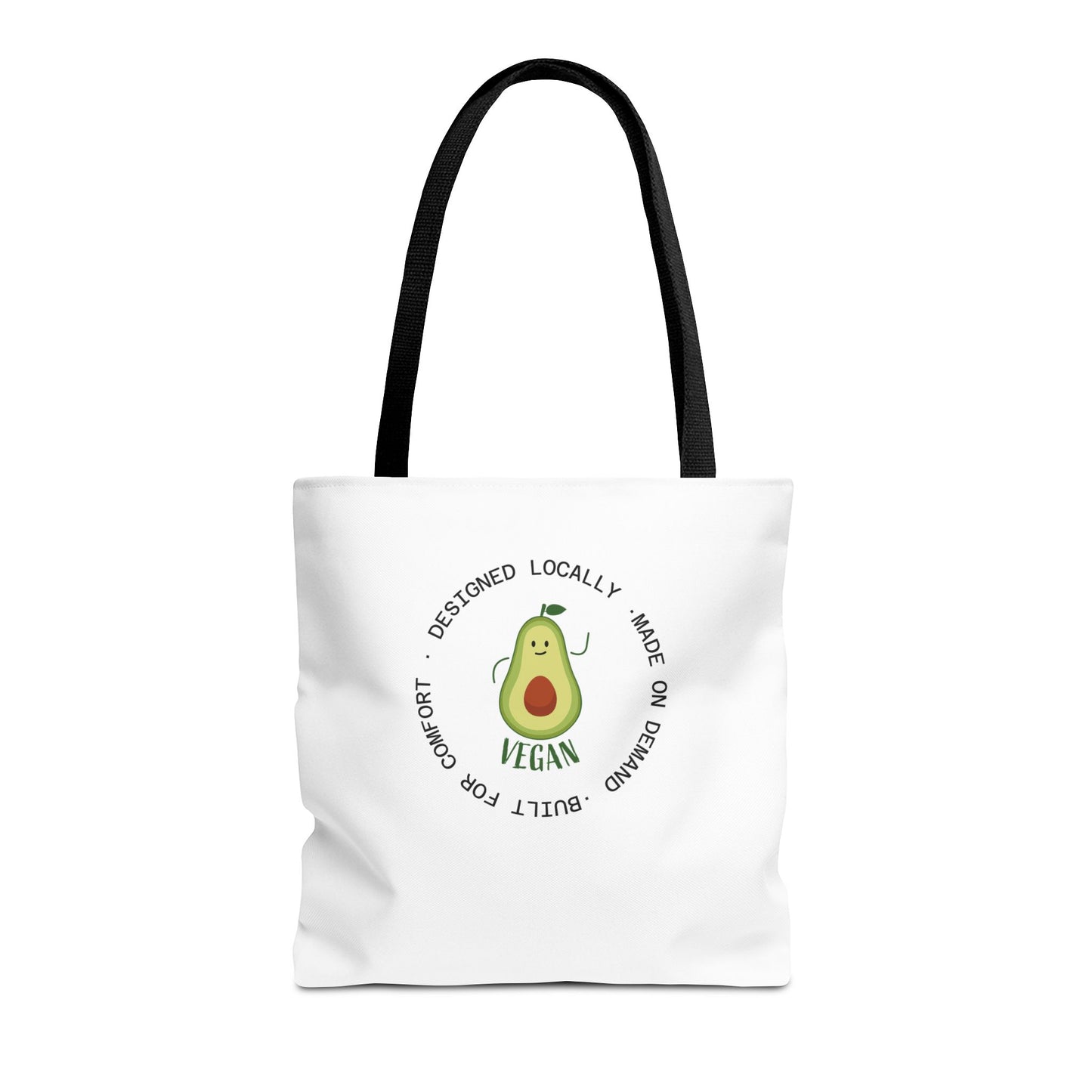 Tote Bag — Cute Vegan Avocado & Limoncello Lemon Print Eco Tote