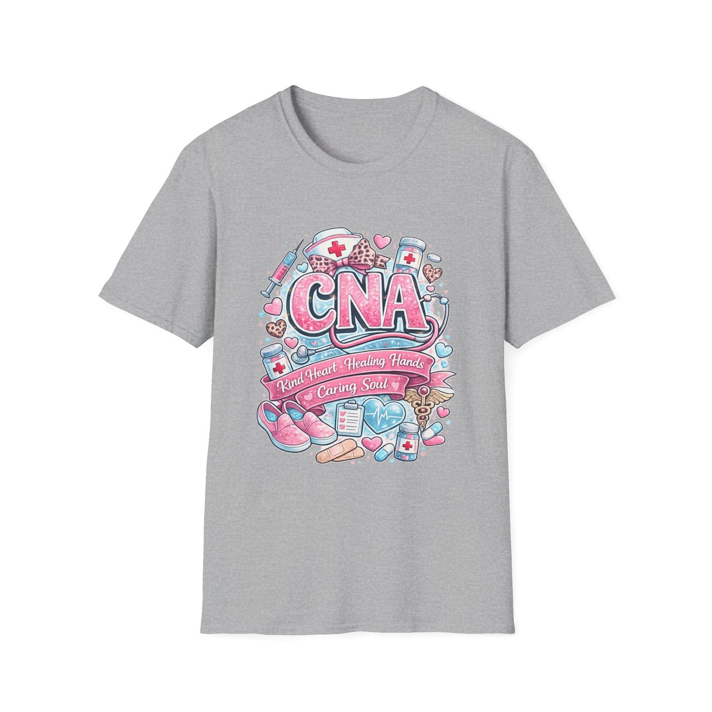 CNA Heart & Healing T-Shirt — Certified Nursing Assistant Tribute Tee