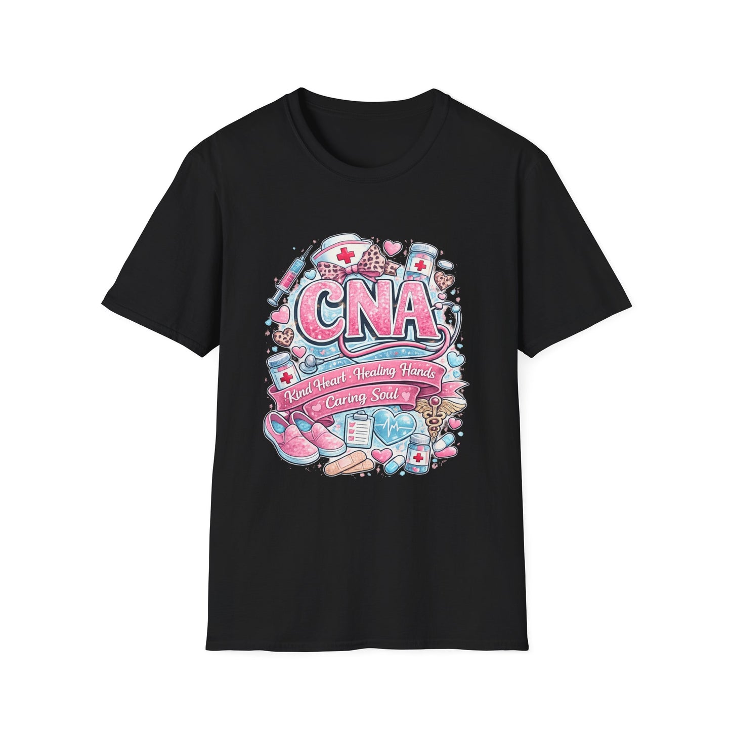 CNA Heart & Healing T-Shirt — Certified Nursing Assistant Tribute Tee