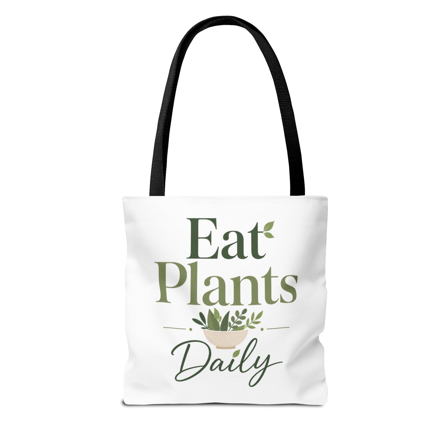 Plant-Based Tote Bag – "Plant Based Life" / "Eat Plants Daily" Eco-Friendly Canvas Tote