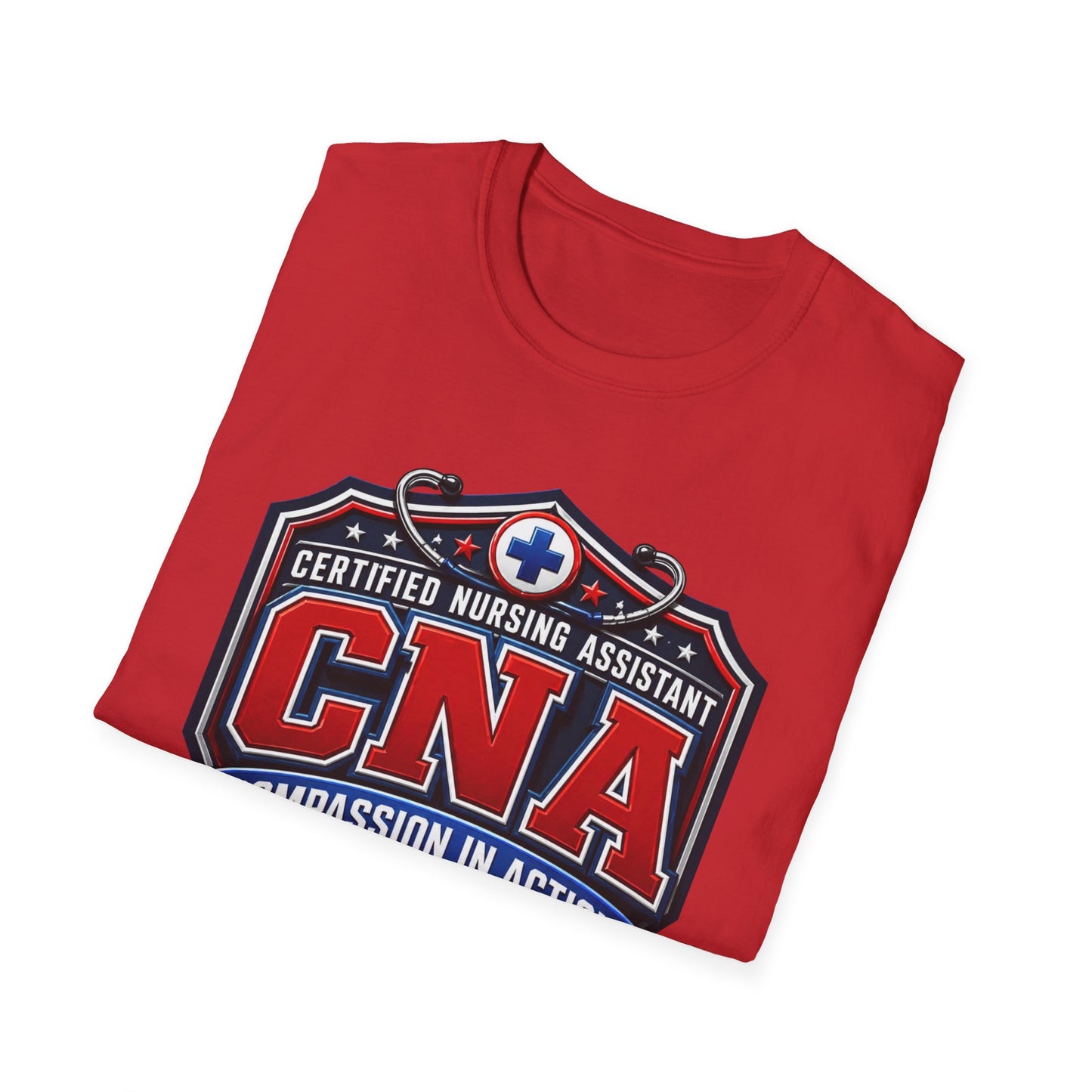 CNA T-Shirt – Certified Nursing Assistant ‘Compassion in Action’ Design