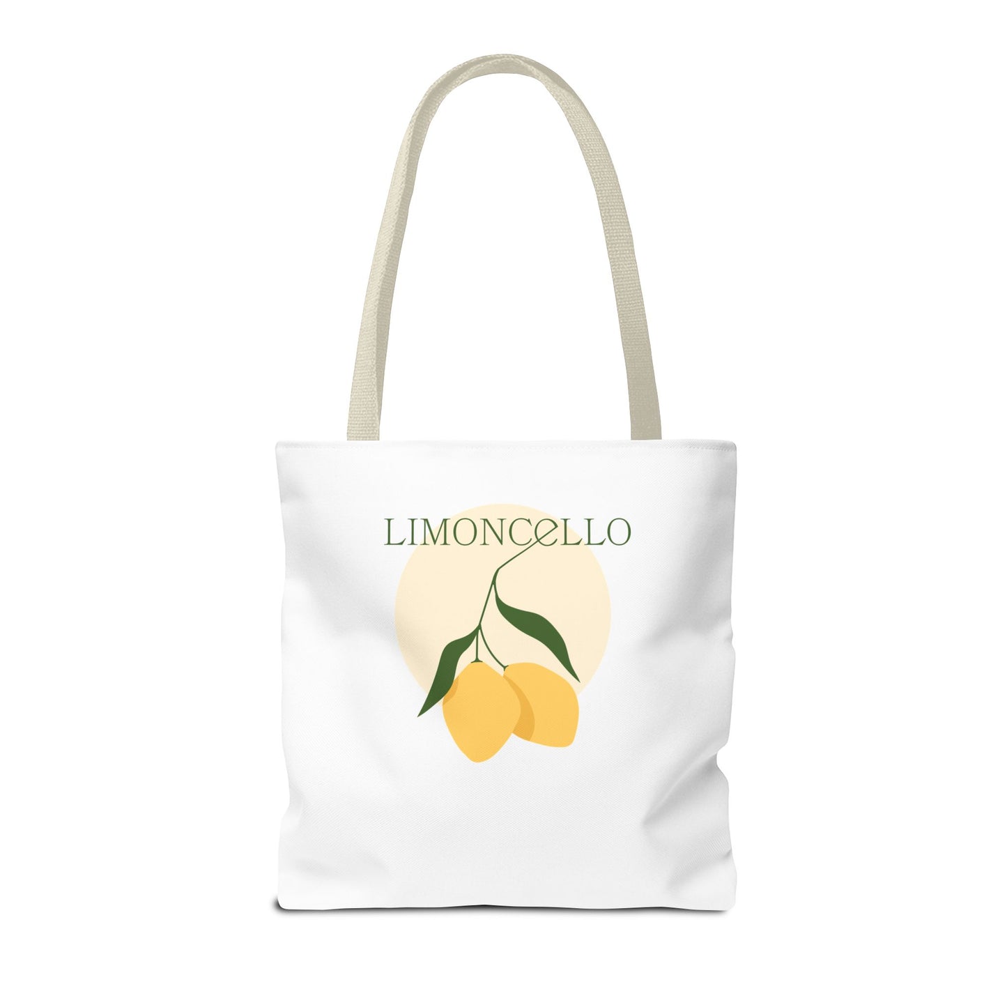 Tote Bag — Cute Vegan Avocado & Limoncello Lemon Print Eco Tote
