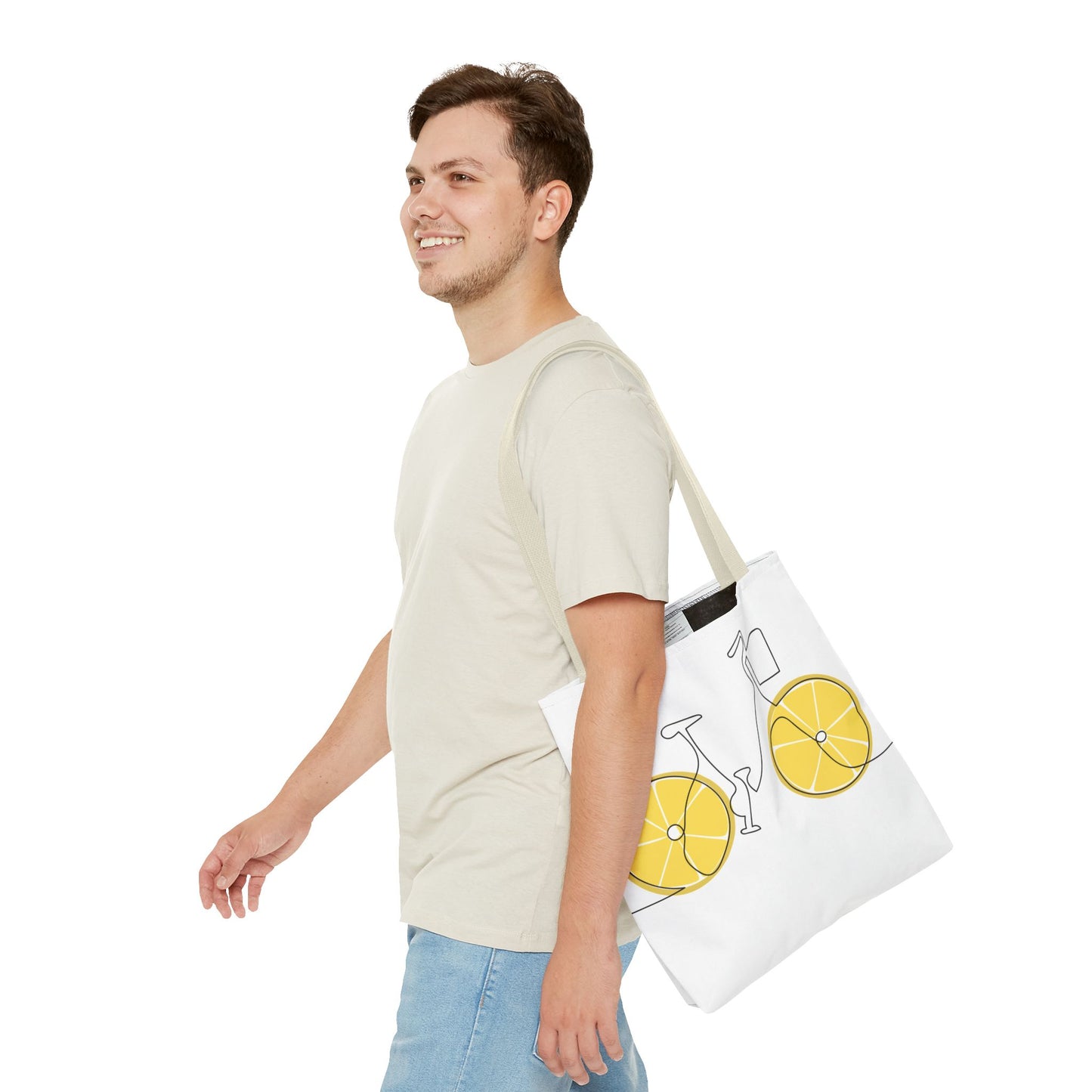 Choose Plants Always Tote Bag — Lemon Bike Floral Eco-Friendly Shopper