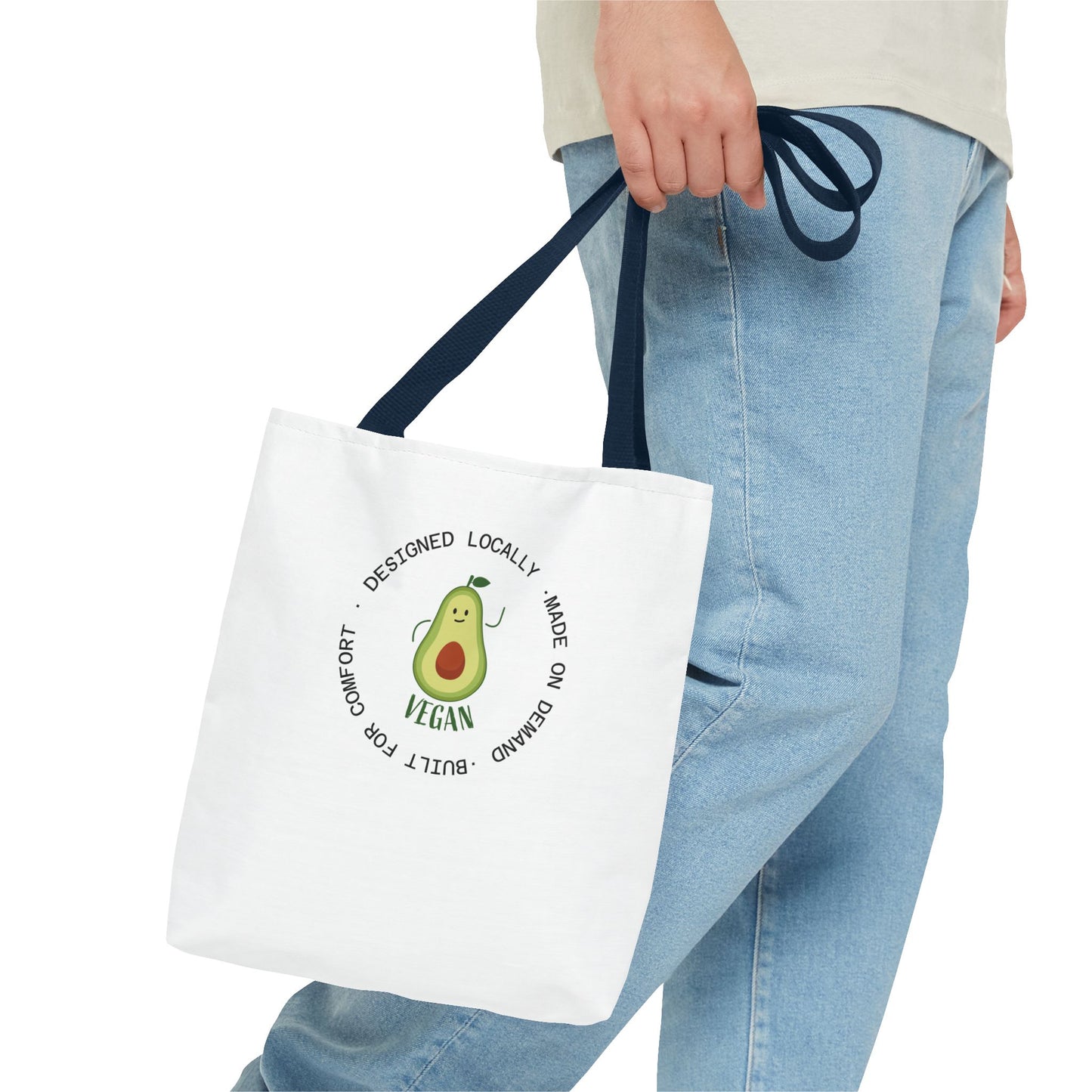 Tote Bag — Cute Vegan Avocado & Limoncello Lemon Print Eco Tote