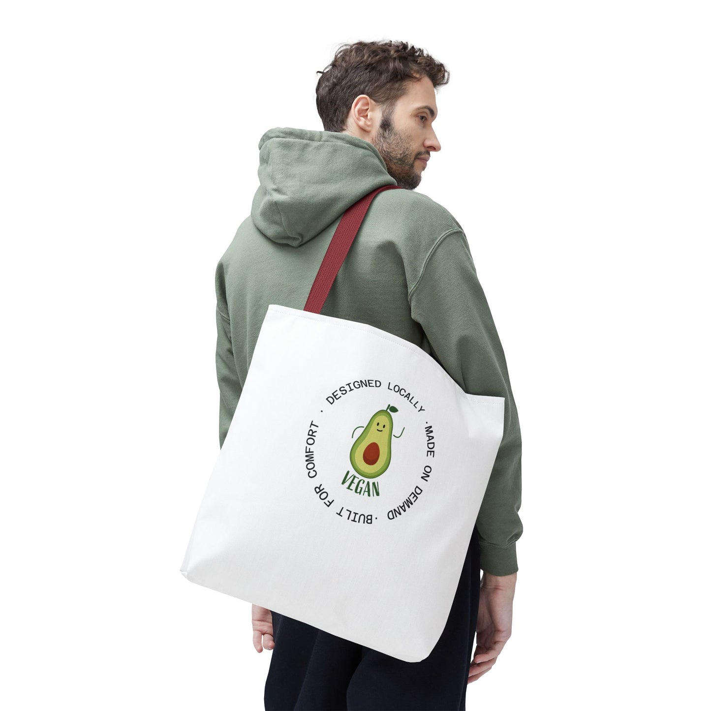 Tote Bag — Cute Vegan Avocado & Limoncello Lemon Print Eco Tote