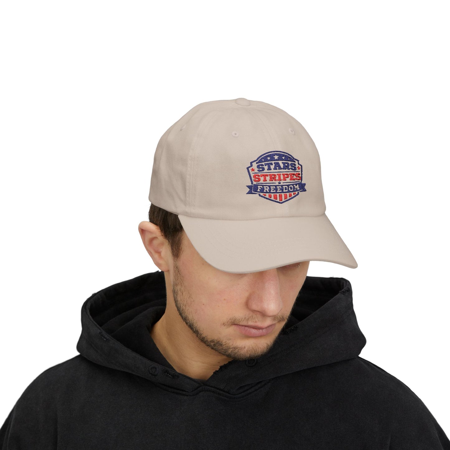 Dad Cap — Stars Stripes Freedom Embroidered Patriotic Hat