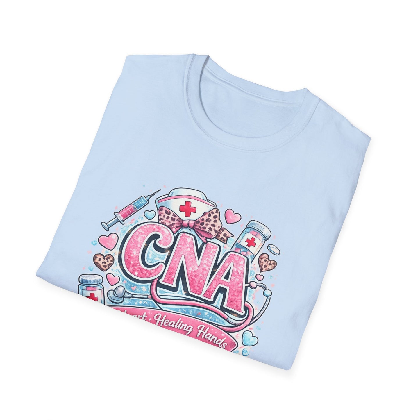 CNA Heart & Healing T-Shirt — Certified Nursing Assistant Tribute Tee