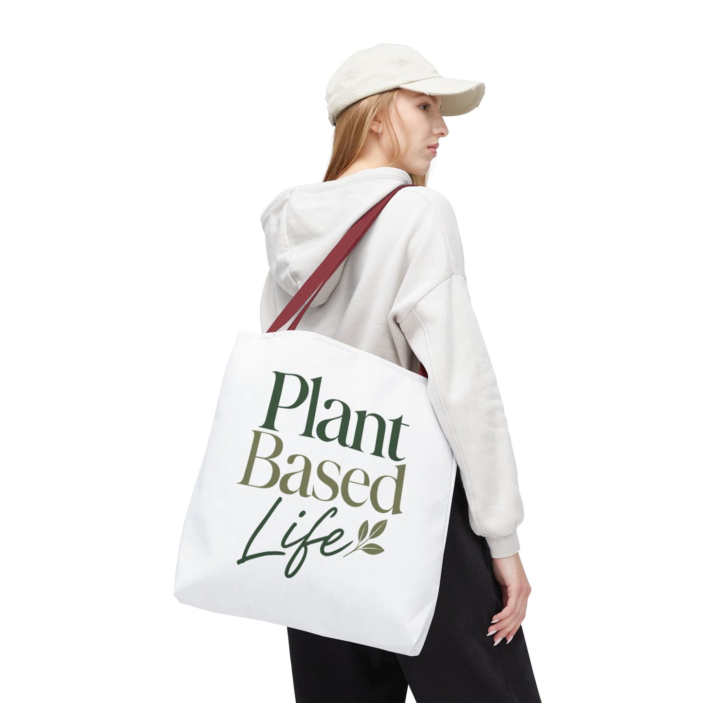 Plant-Based Tote Bag – "Plant Based Life" / "Eat Plants Daily" Eco-Friendly Canvas Tote