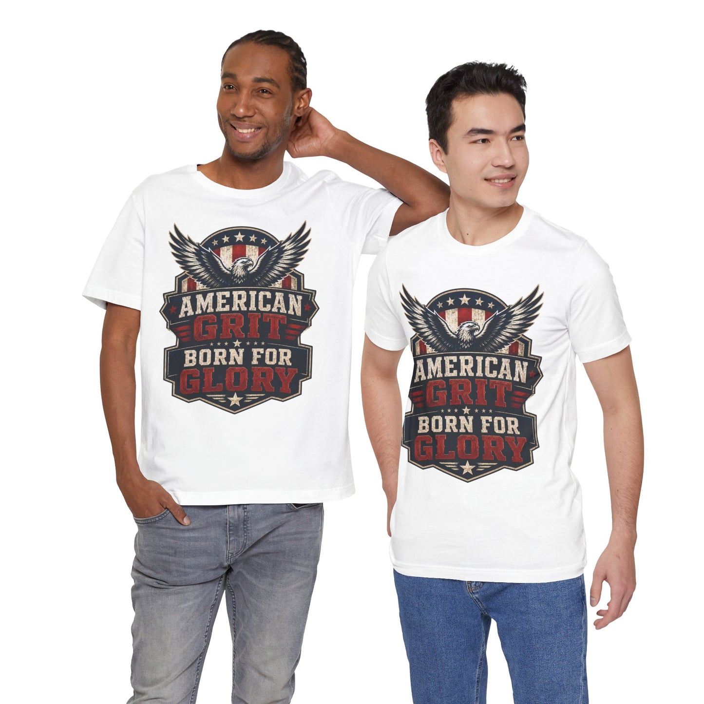 American Grit Tee — "Born for Glory" Patriotic Eagle T-Shirt