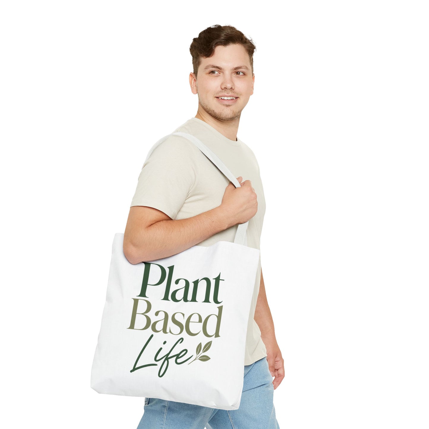 Plant-Based Tote Bag – "Plant Based Life" / "Eat Plants Daily" Eco-Friendly Canvas Tote