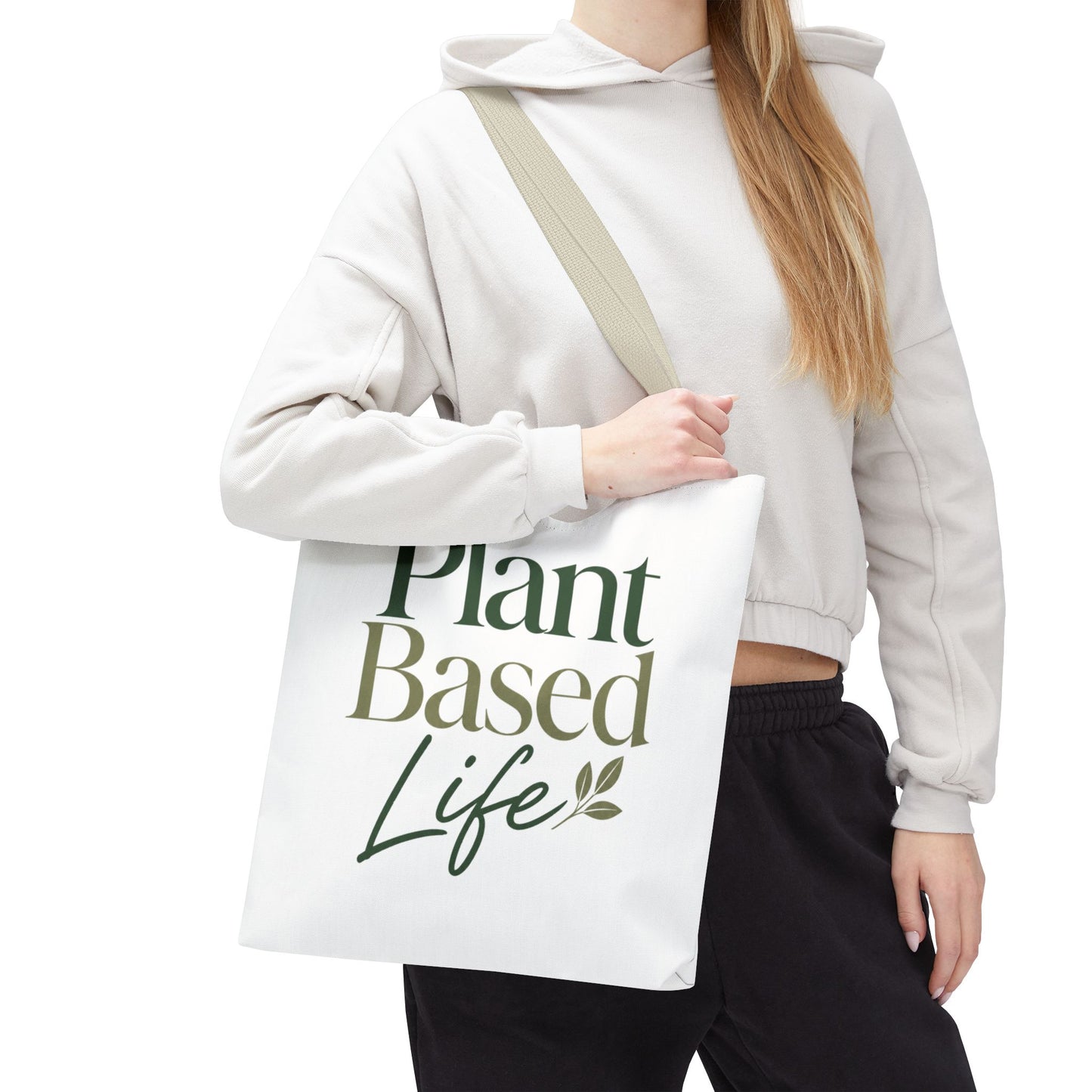 Plant-Based Tote Bag – "Plant Based Life" / "Eat Plants Daily" Eco-Friendly Canvas Tote