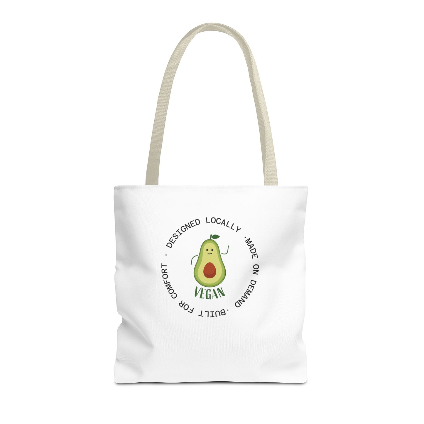 Tote Bag — Cute Vegan Avocado & Limoncello Lemon Print Eco Tote