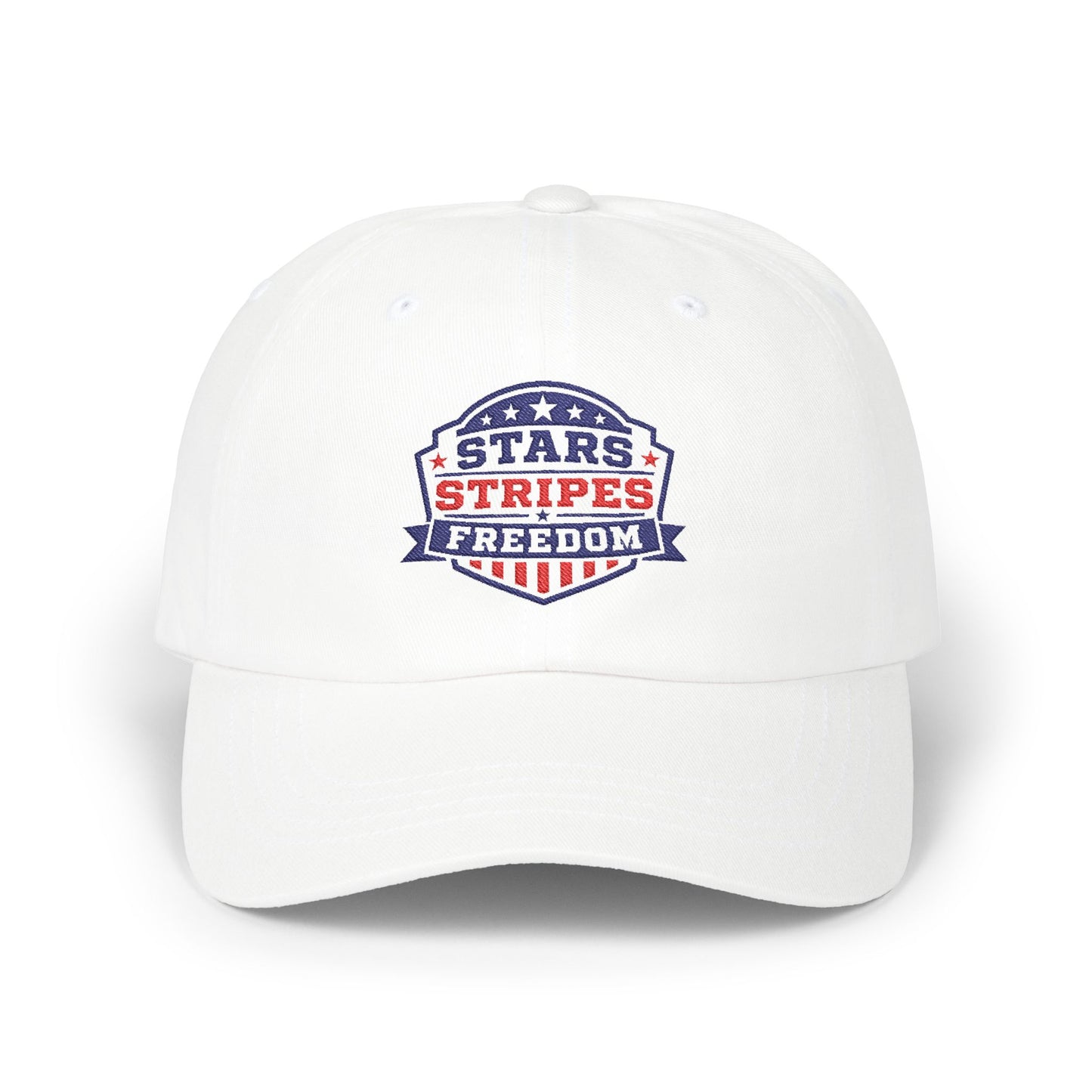 Dad Cap — Stars Stripes Freedom Embroidered Patriotic Hat