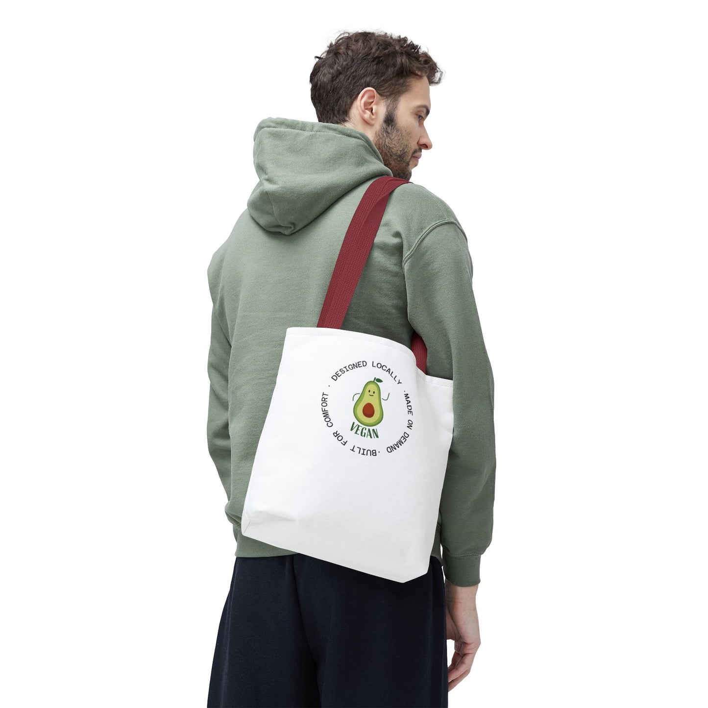 Tote Bag — Cute Vegan Avocado & Limoncello Lemon Print Eco Tote