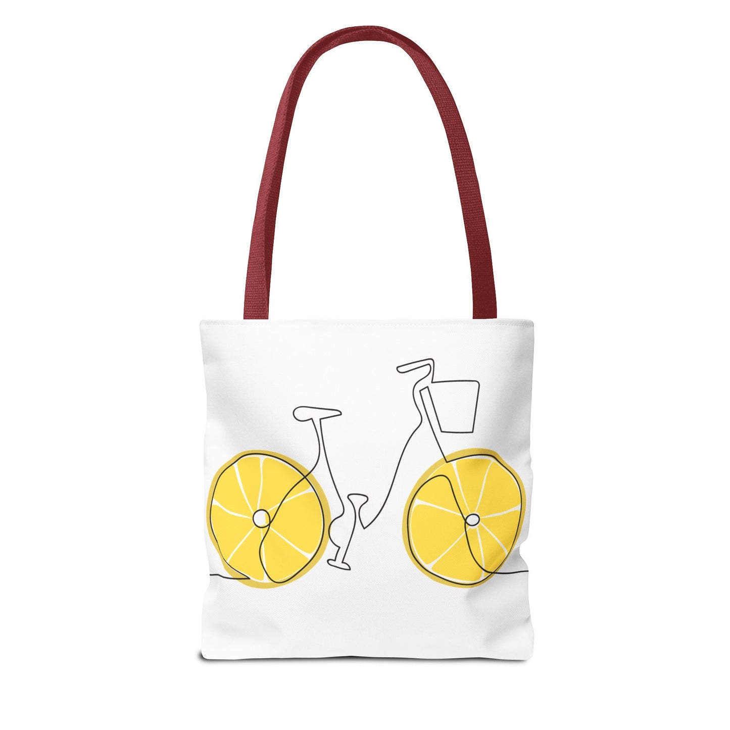 Tote Bag - "Mom Mode: Autumn Edition" & Lemon Wheel Bicycle Graphic Tote